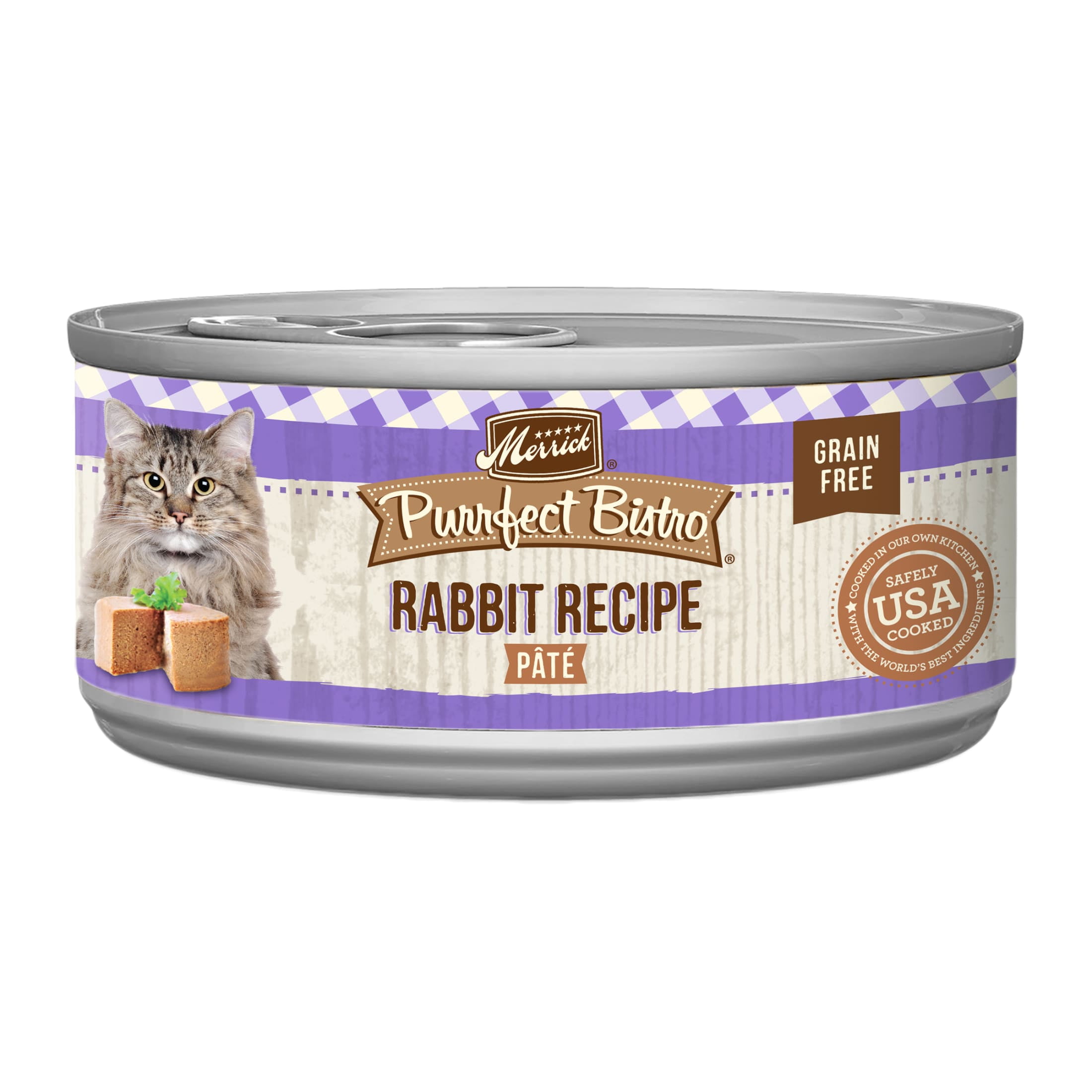 Merrick Purrfect Bistro, Rabbit, Wet Cat Food Pate, 5.5 oz Cans, 24 Pack