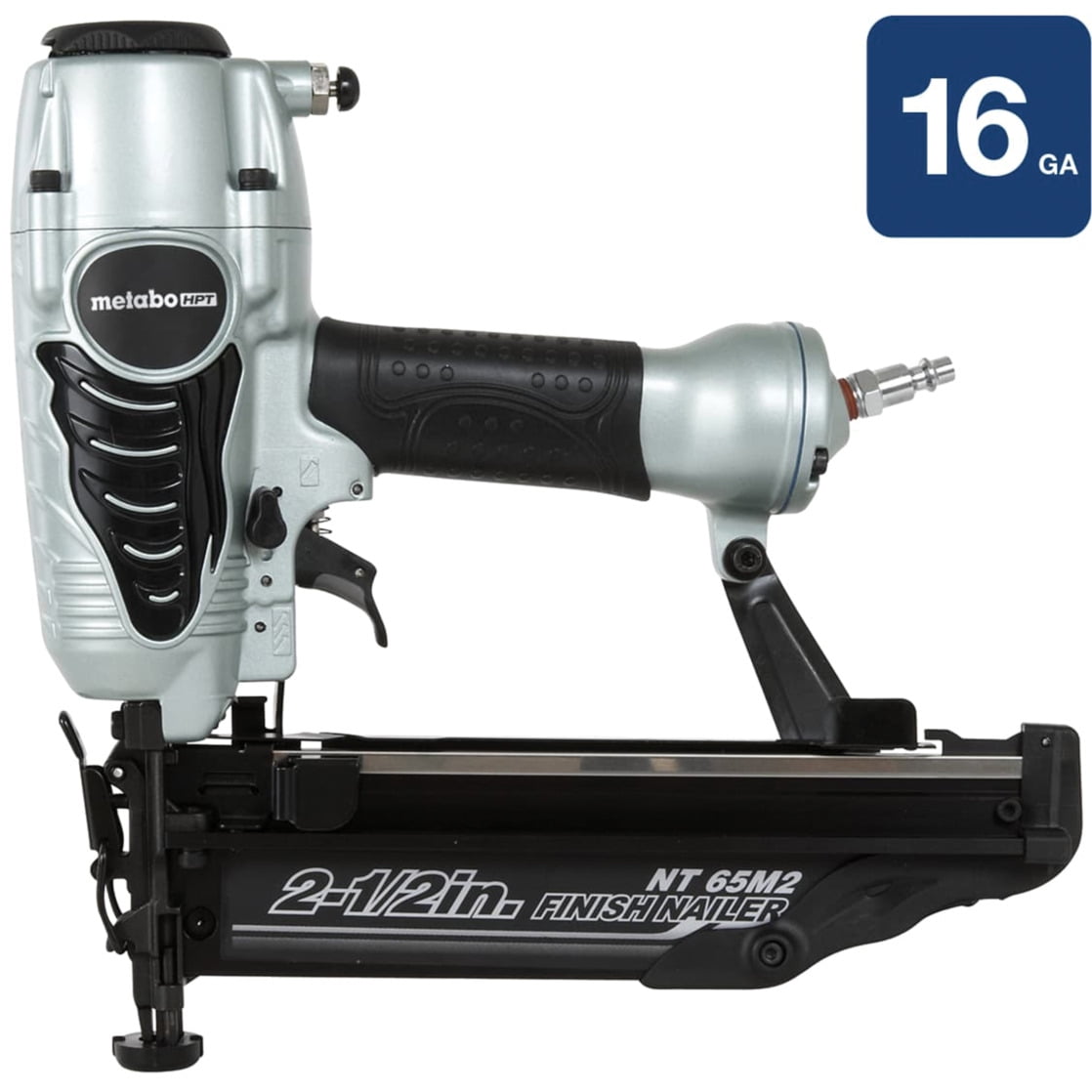 Metabo HPT 16-Gauge Finish Nailer with Air Duster, Ideal for Molding, Chair Rail and Cabinetry, Lightweight 3.7 lbs