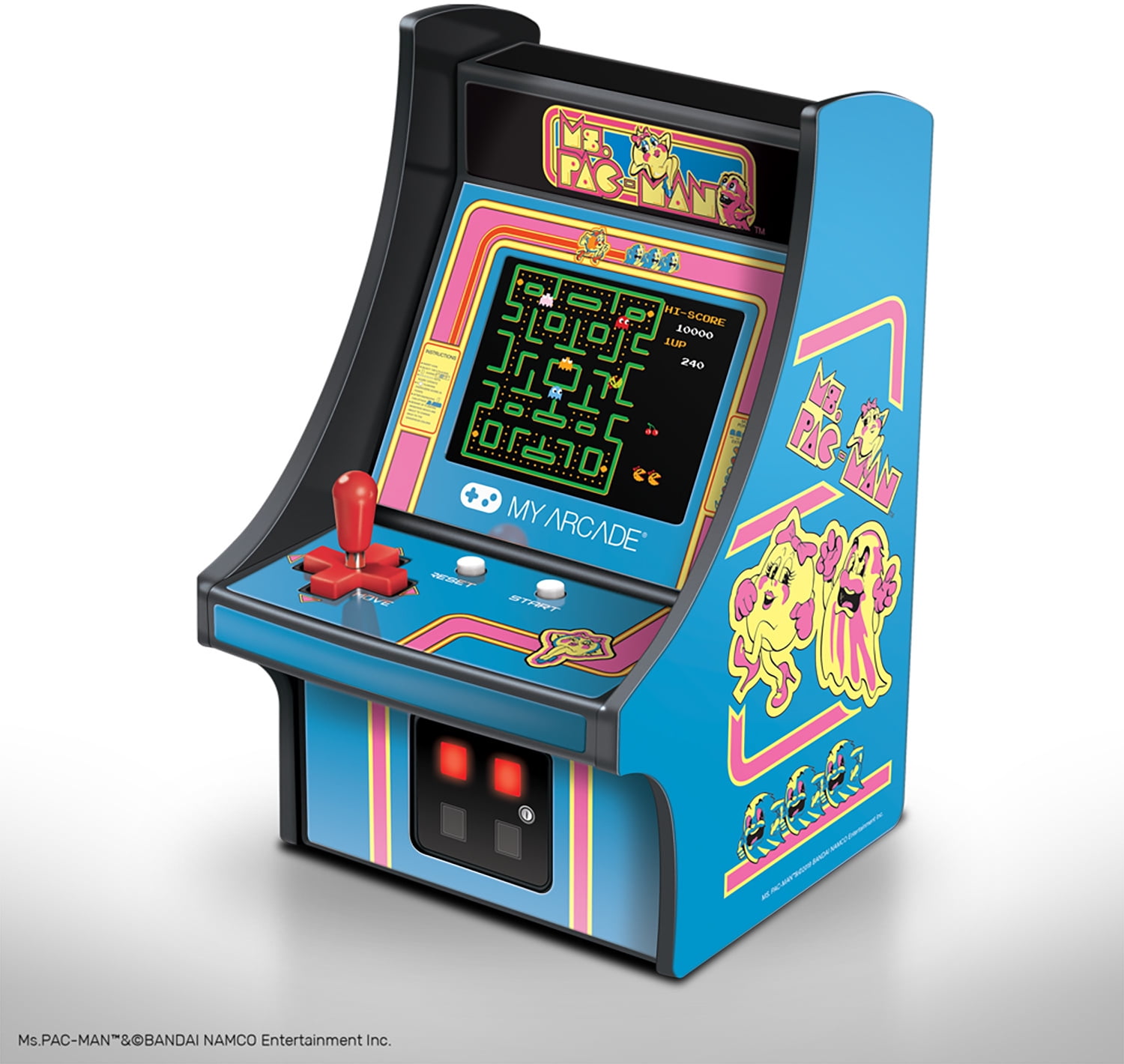 My Arcade - DGUNL-3230 MS. Pac-Man Micro Player Retro Arcade Machine - 6 Inch