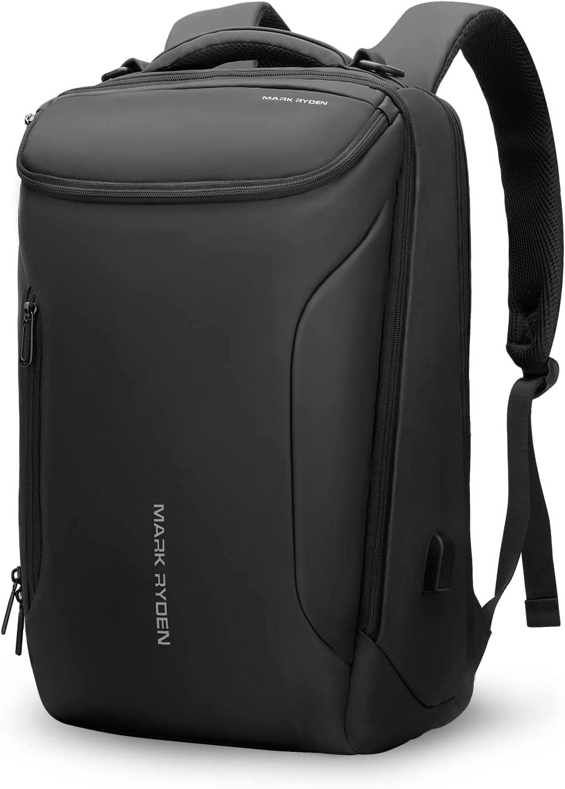 MARK RYDEN Business Computer Backpack for Men - Waterproof, Sport Car Shape Design with USB Port, Fits 17.3 Inch Laptop (YKK-3 Pocket)