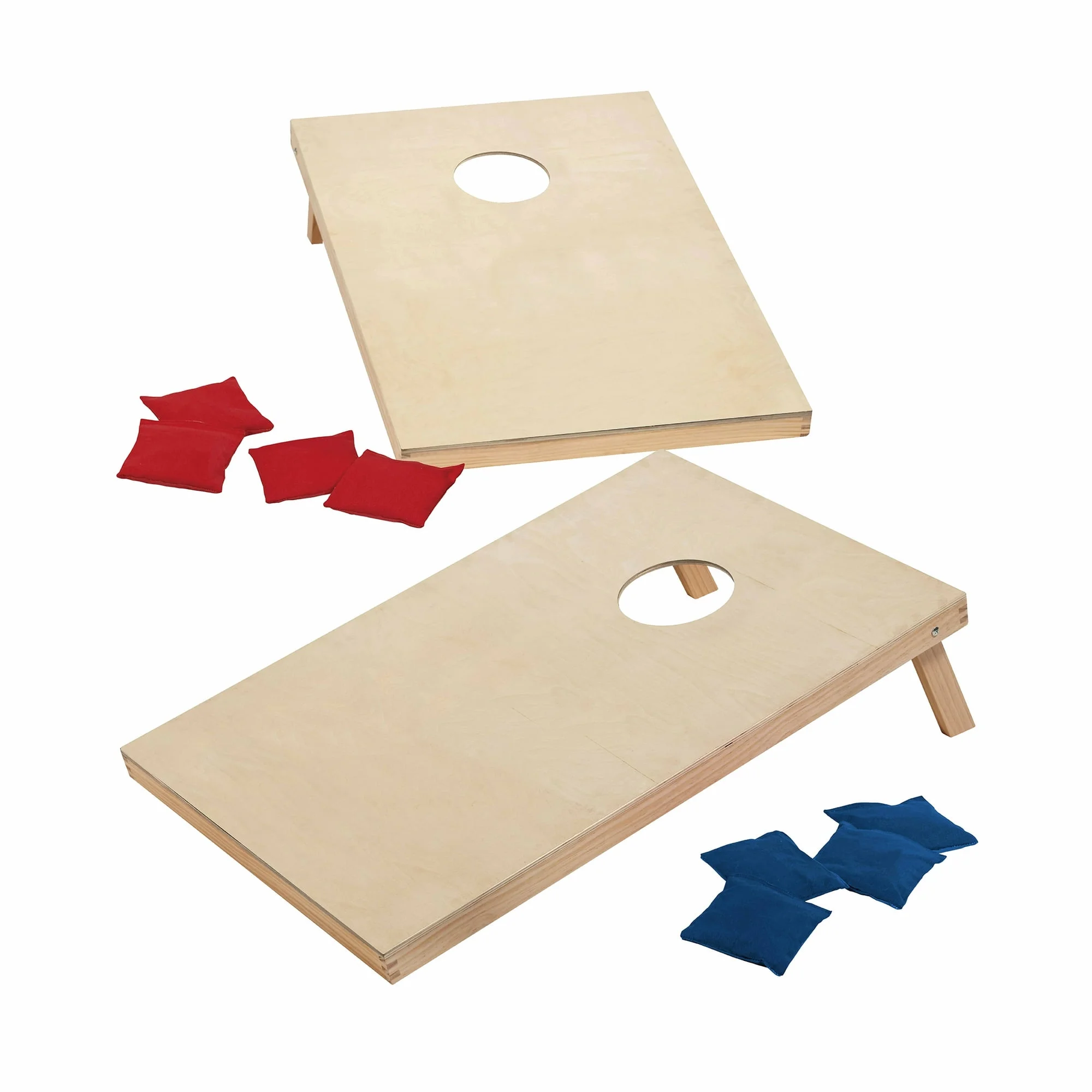 MD Sports 36-inch Solid Wood Cornhole Set with All-Weather Bean Bags, Lawn Games