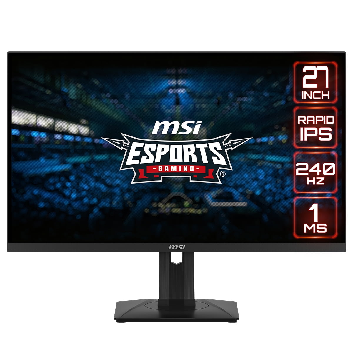 MSI 27" 240 Hz Rapid IPS WQHD Gaming Monitor G-Sync Compatible 2560 x 1440 (2K) G274QPX