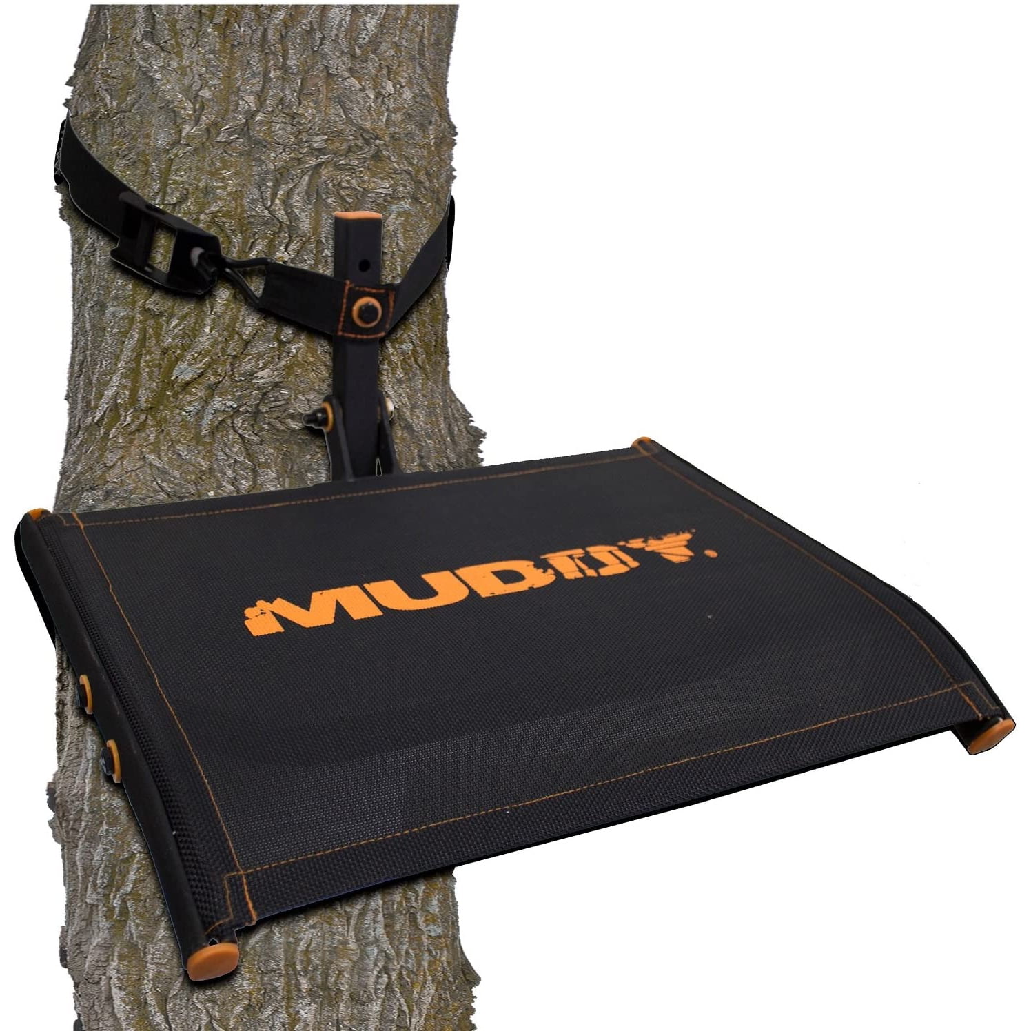 MUDDY Ultra Tree Seat - 18" W x 13" D Rugged Durable Stable Compact Lightweight Portable Outdoor Hunting Cushioned Flex-Tek Seat, 300 Lbs. Maximum Capacity