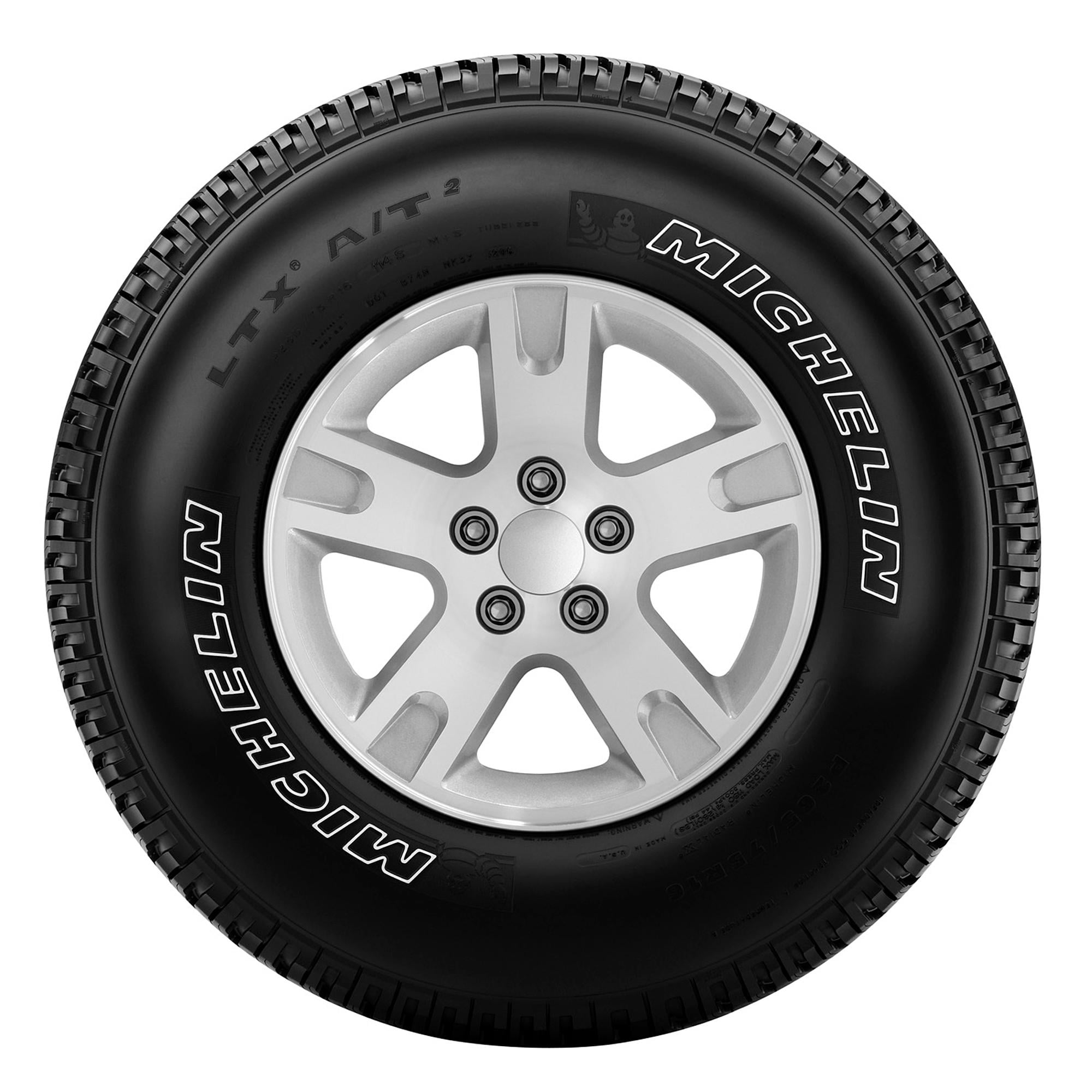 Michelin LTX A/T2 All-Season LT265/70R17/E 121/118R Tire Fits: 2017 Chevrolet Silverado 1500 WT, 2014-15 Chevrolet Silverado 1500 WT