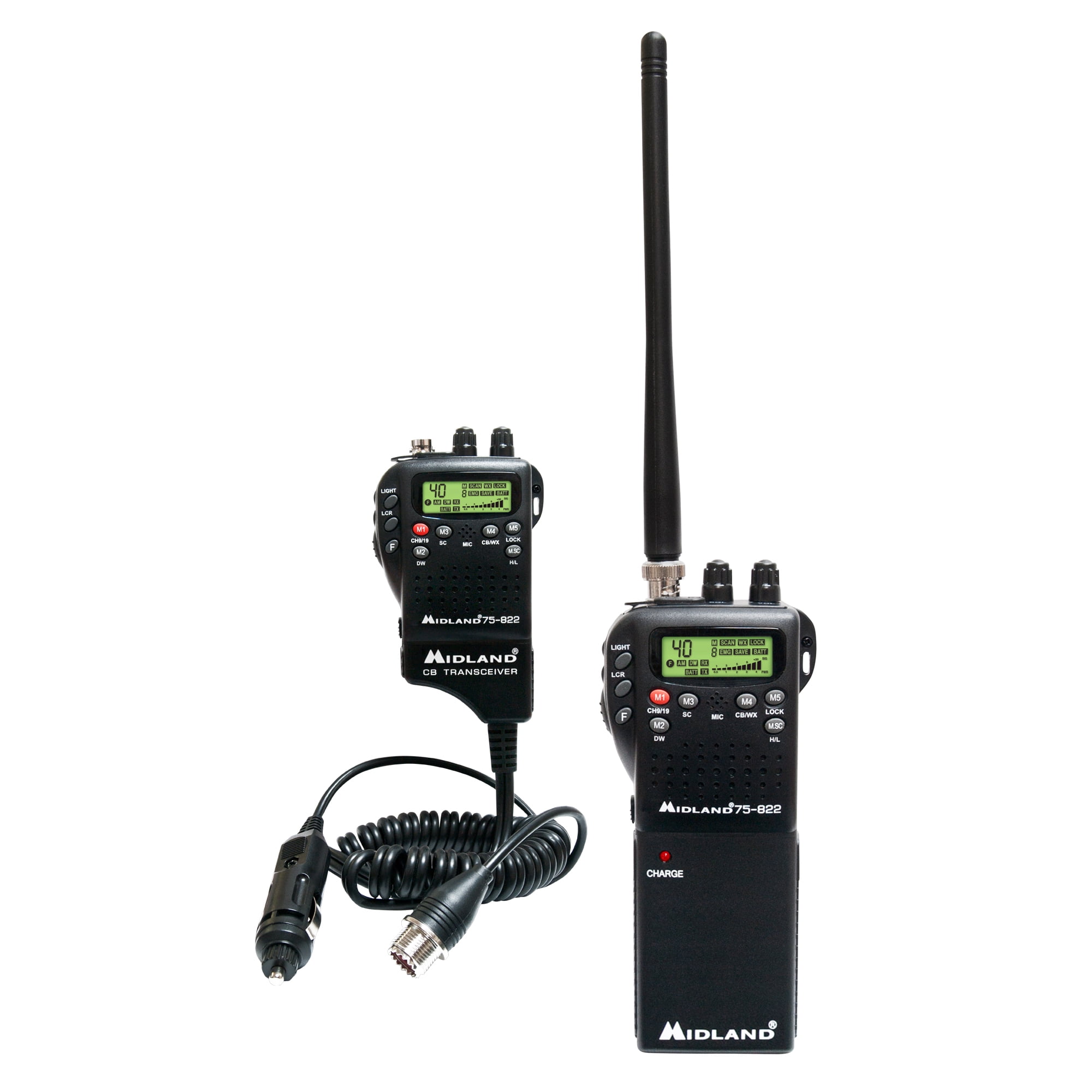 Midland CB Radio, 75-822, Black