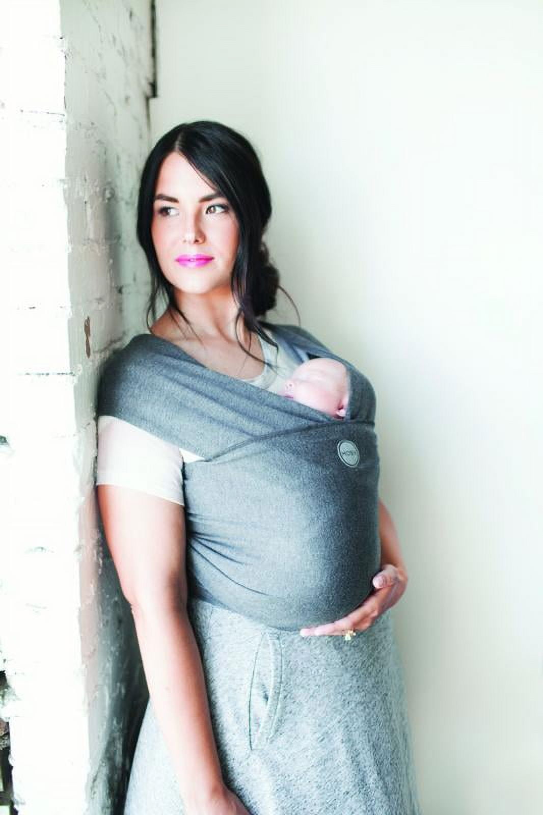 Moby Wrap Evolution Baby Wrap Carrier in Charcoal