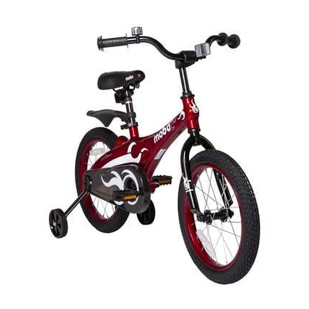 Mobo Lite Bike w/Training Wheels. 16" Child Bicycle, Red