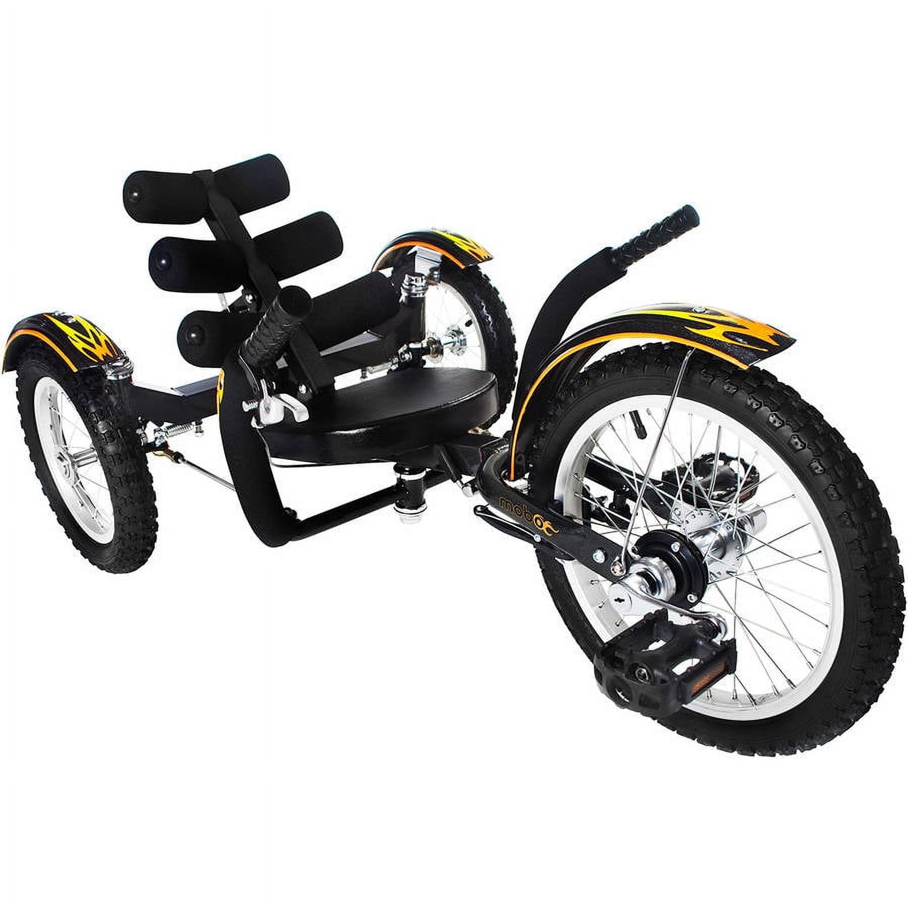Mobo Mobito - the Ultimate 3-Wheeled Cruiser, unisex Ages 4 to 10 - Black