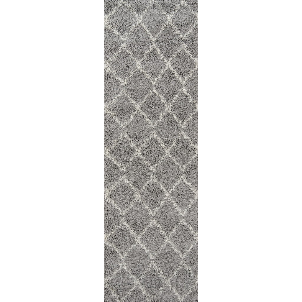Momeni Maya 2'3" X 7'6" Contemporary Runner Rug in Gray