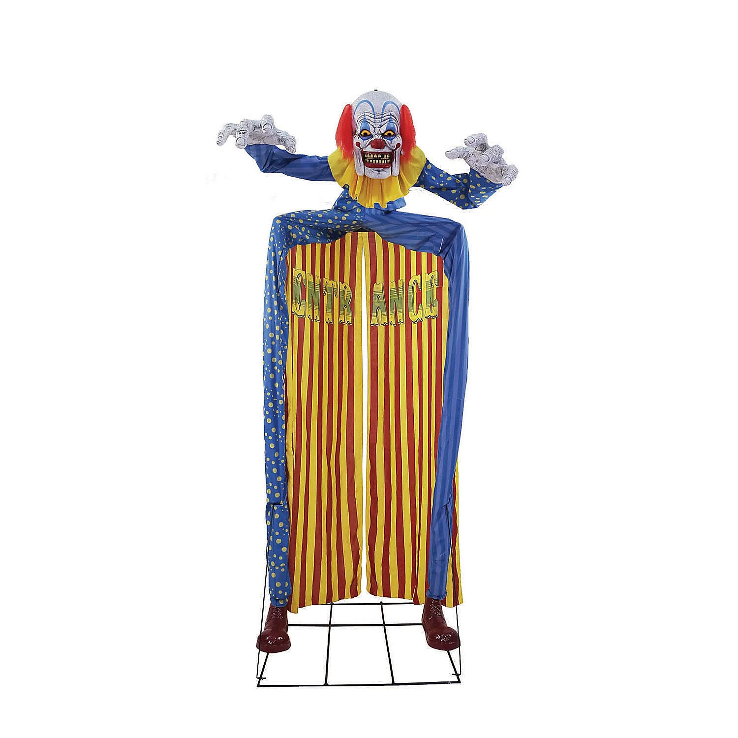 Morris Costumes Animated Looming Clown Walk-Through Halloween Decoration - 10 ft