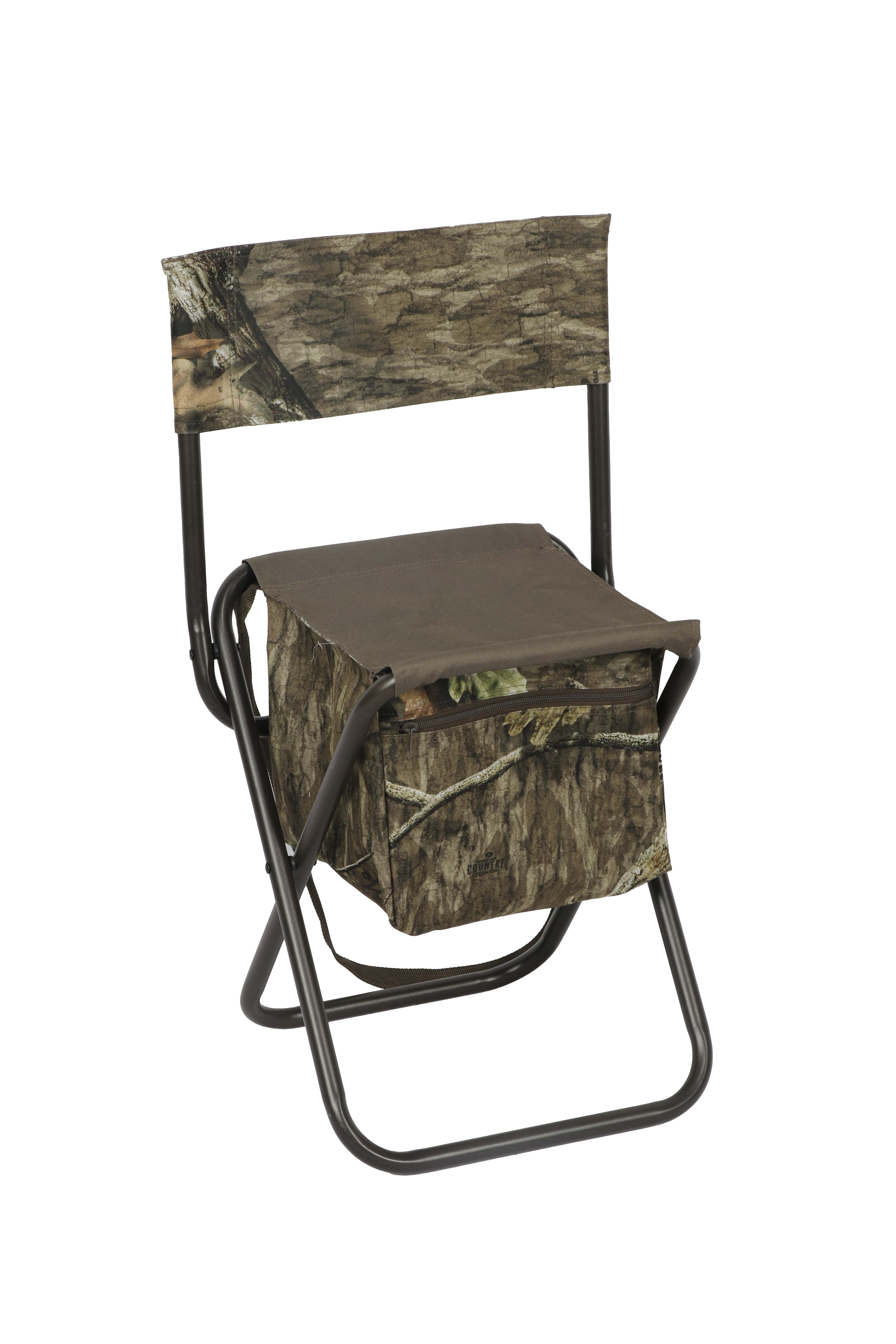 Mossy Oak Hunting Dove Chair with Storage, Mossy Oak Country Roots Camouflage, Adult, Polyester