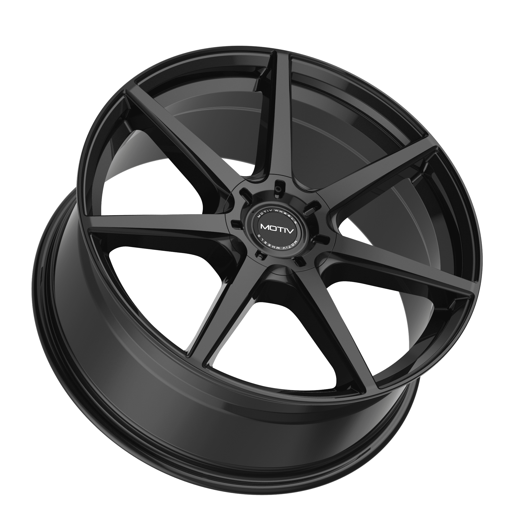 Motiv 17x7.5 5X4.50 432B Rigor Black Wheel Rim
