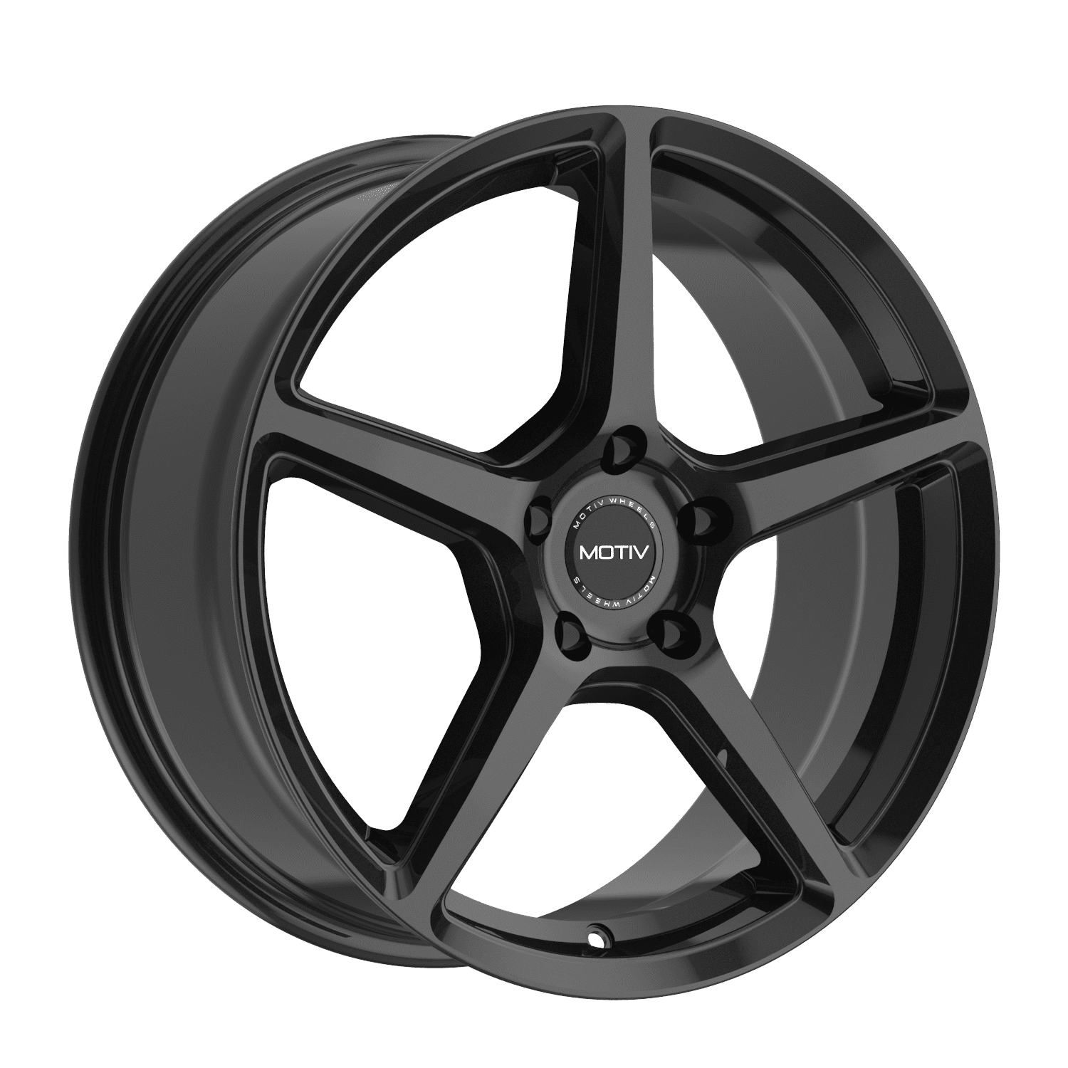 Motiv 17x7.5 5X4.50 433B Blade Black Wheel Rim