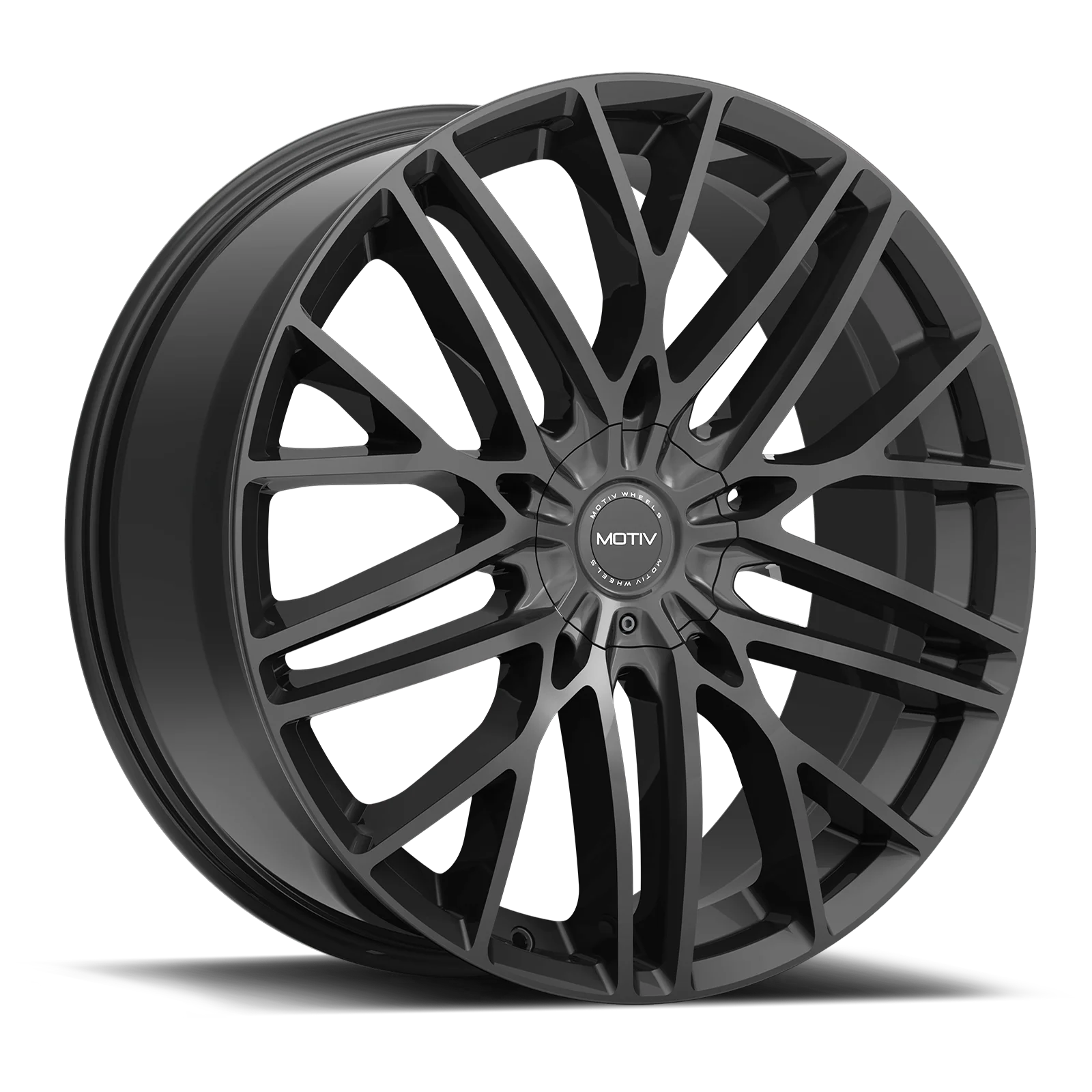 Motiv 437B 437B-2855520 20X8.5 5X115 / 5X120 (+20) MTV 437B (HB 74.1) Gloss Black Cast Aluminum