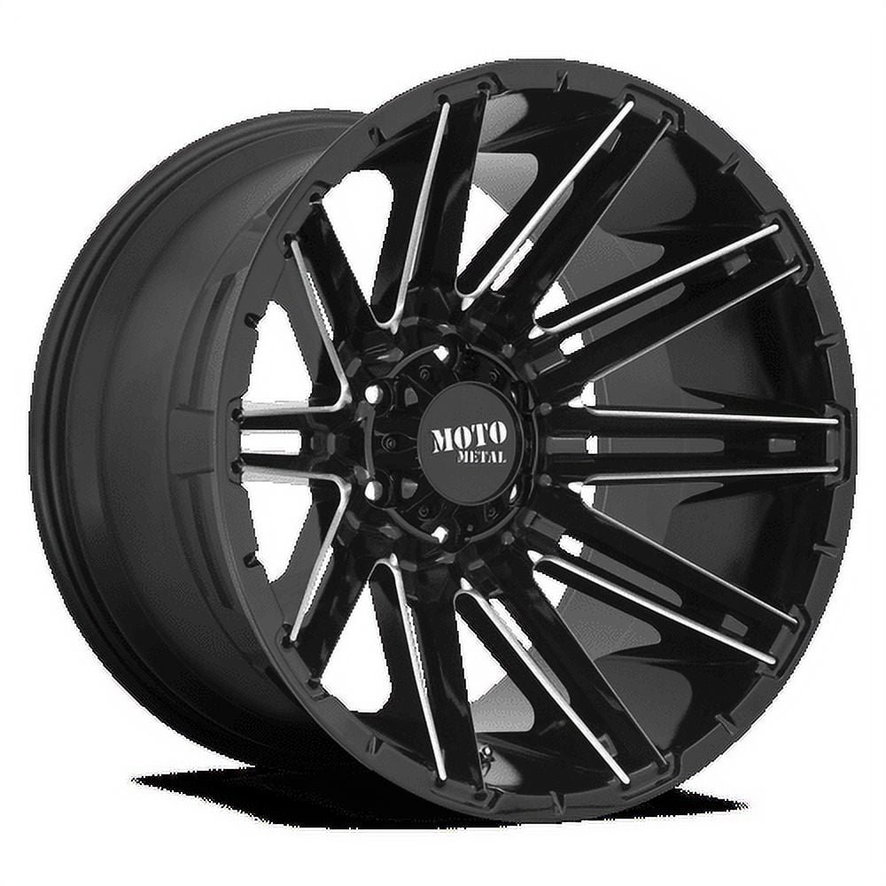 Moto Metal Aluminum Rim MO998 KRAKEN 20X9in Gloss Black Milled Finish, MO99829077300