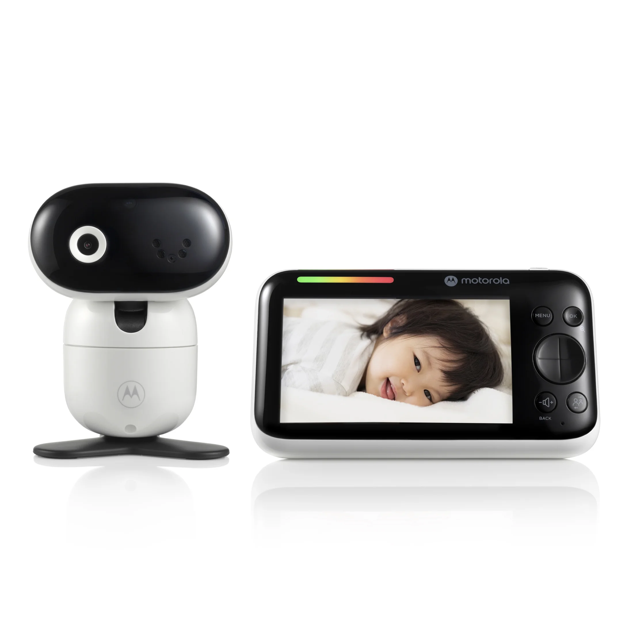 Motorola Baby Monitor PIP1610 HD Connect - 5" Wi-Fi Video Baby Monitor with Camera, Wall Mount, 1080p, Smart Phone Nursery App, 1000ft Range, Two-Way Audio, Remote Pan-Tilt-Zoom, White