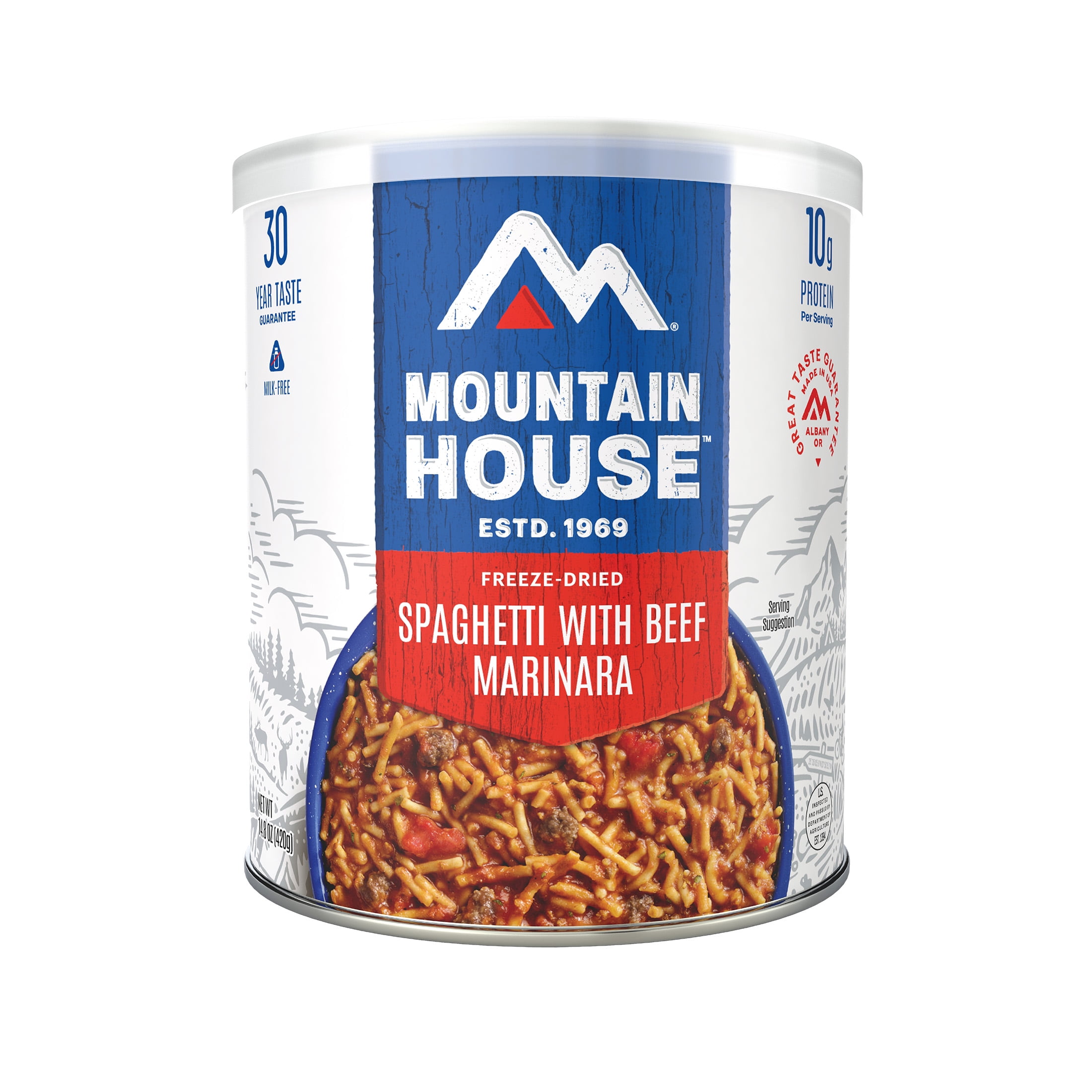 Mountain House Freeze-Dried Spaghetti with Beef Marinara #10 Can