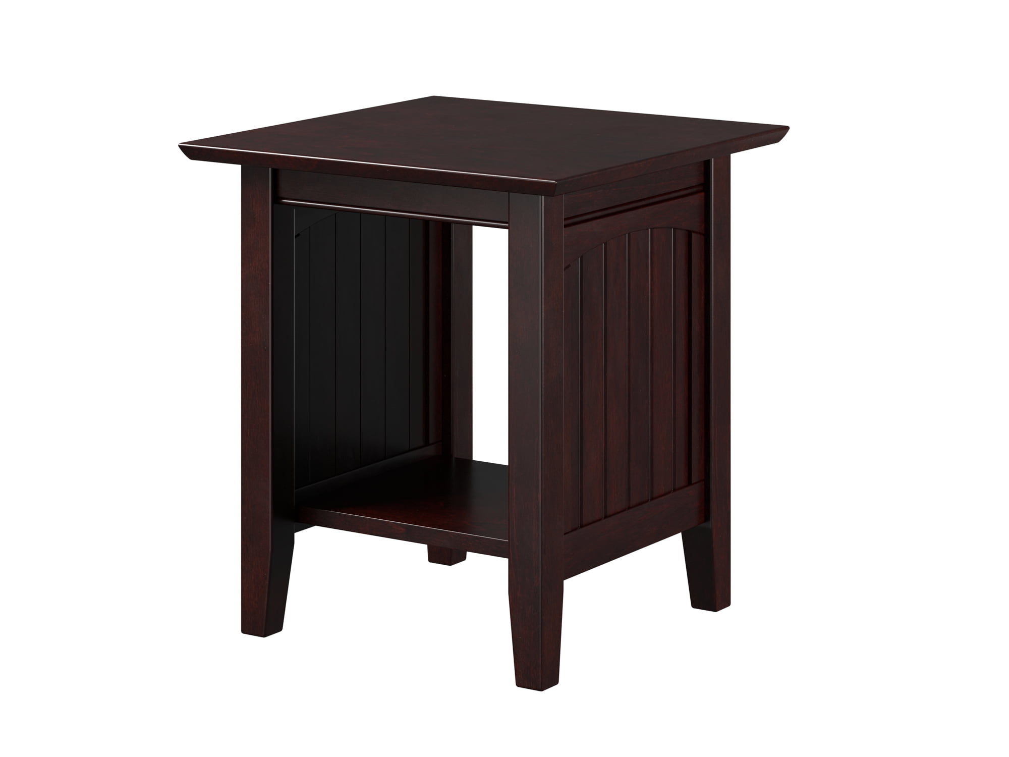 AFI Nantucket Solid Wood End Table, Espresso