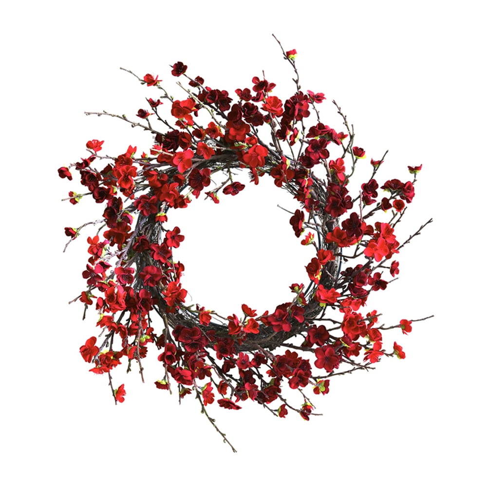 Nearly Natural Polyester Christmas Wreath, 24" (Assorted Colors)