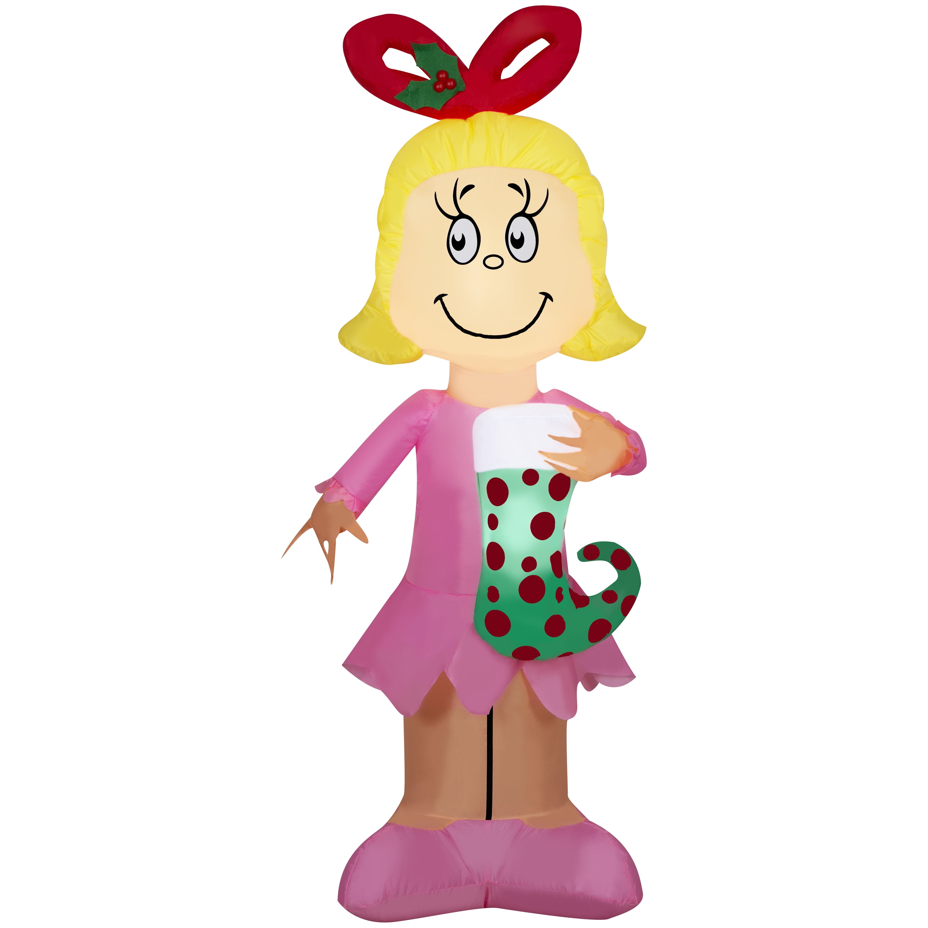 New Airblown Inflatables The Grinch Cindy Lou Who Decoration 23.23 in x 59.84 in x 21.26 in 2.89 lb