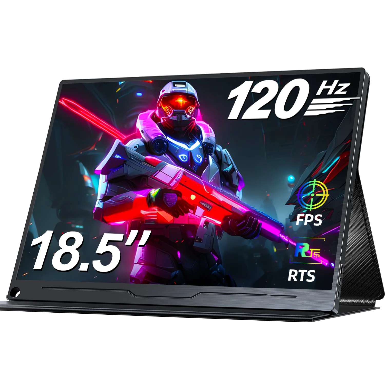 NEWSOUL 18.5" Portable Gaming monitor W/ HDMI USB-C, 120HZ FHD 1080P IPS HDR Eye Care