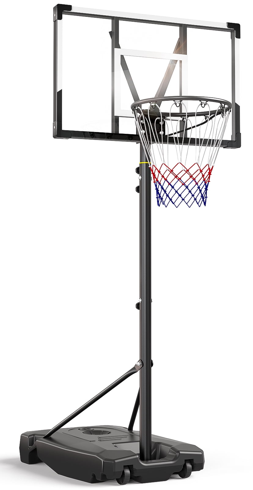 NEDYO Basketball Hoop for Kids, 6.5-8.5FT Height Adjustable, 33'' PC Bcakboard & Portable, for Indoor & Outdoor Use
