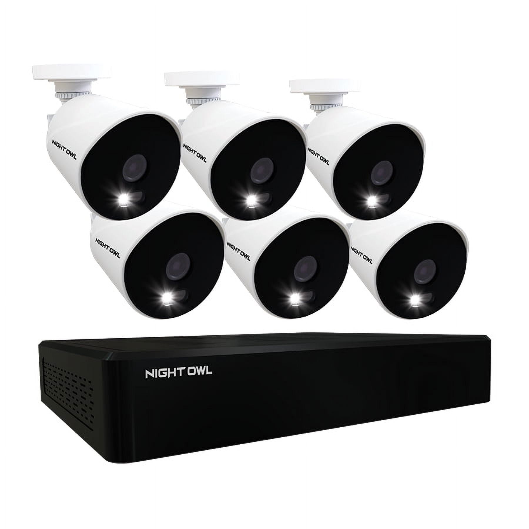 Night Owl 16 Channel 1080p Wired DVR, 6 Wired Light Cameras & 1TB HDD