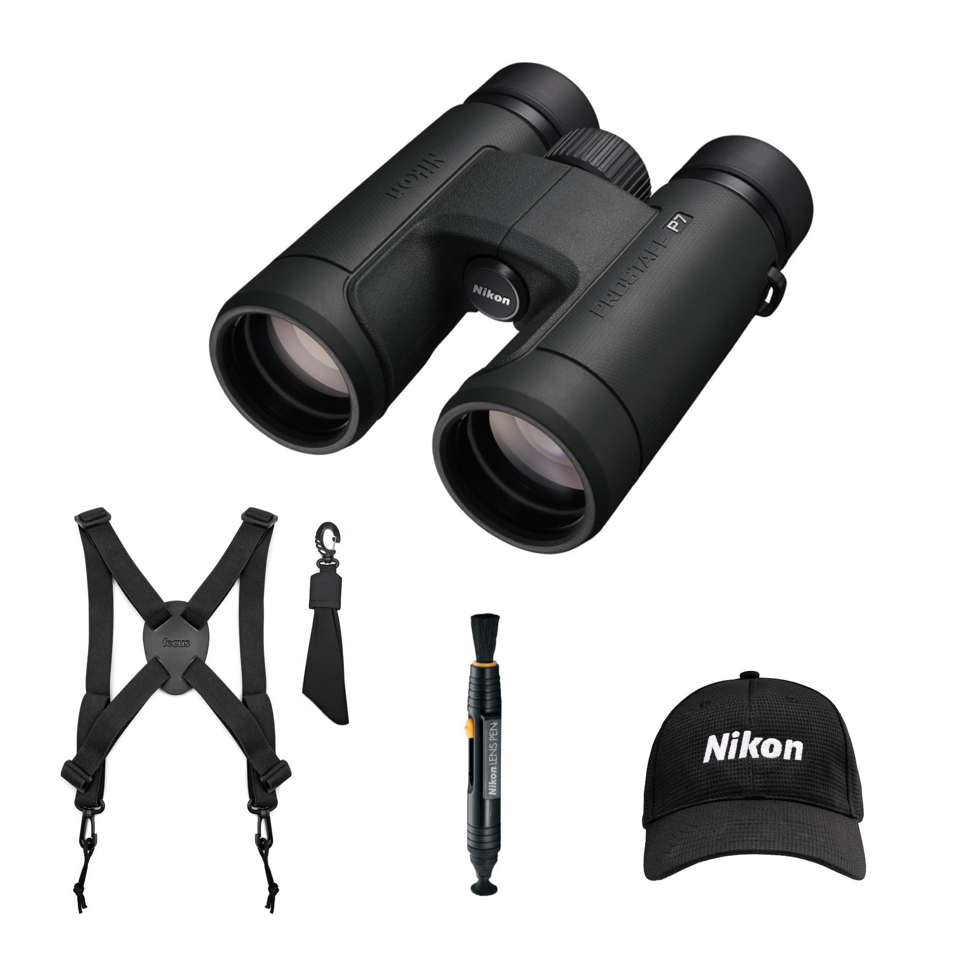 Nikon Prostaff P7 10x42mm Waterproof Binoculars with Accessories Included