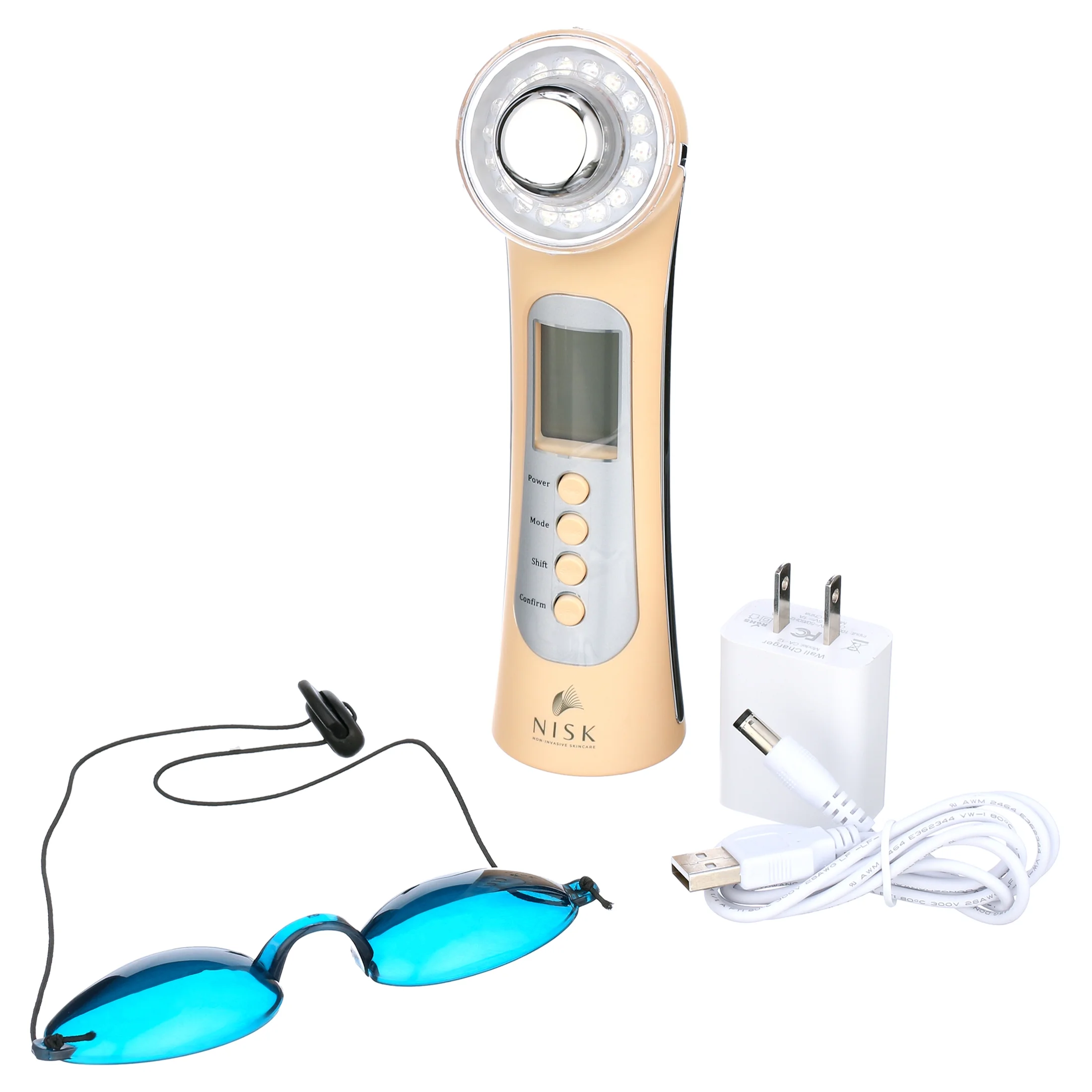 Nova 4 in 1 Skin Rejuvenating. Led Light Therapy Device. Skin Tightening Ultrasonic Facial Machine. Face Massage & Galvanic Ion Therapy Anti- Aging, Lift & Firm