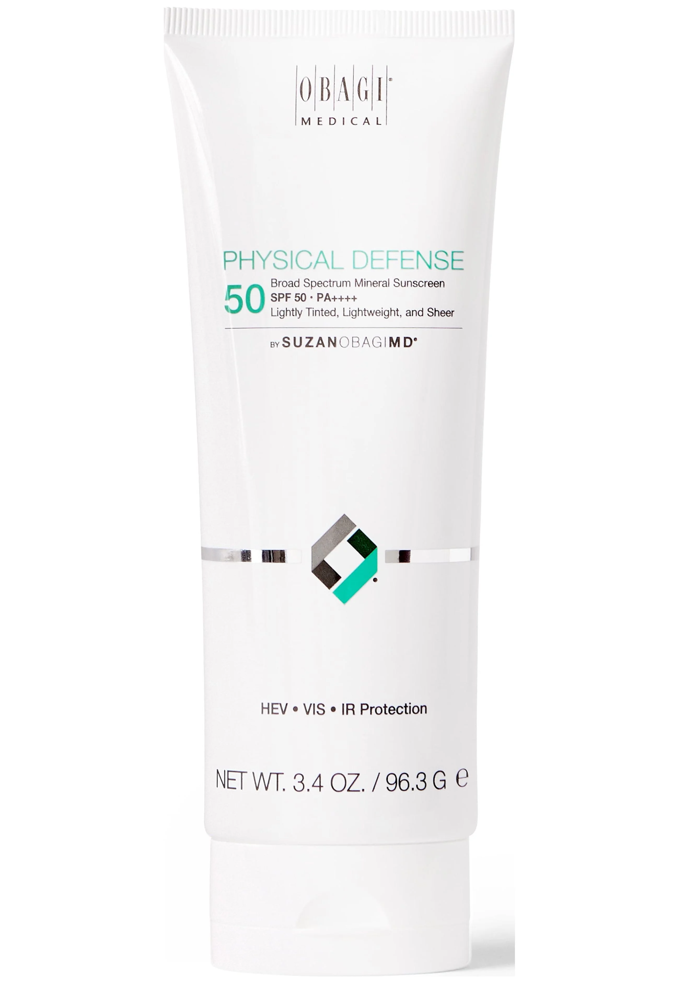 Obagi SUZANOBAGIMD Physical Defense Mineral-Based Tinted Sunscreen Lotion, SPF 50, 3.4 oz.