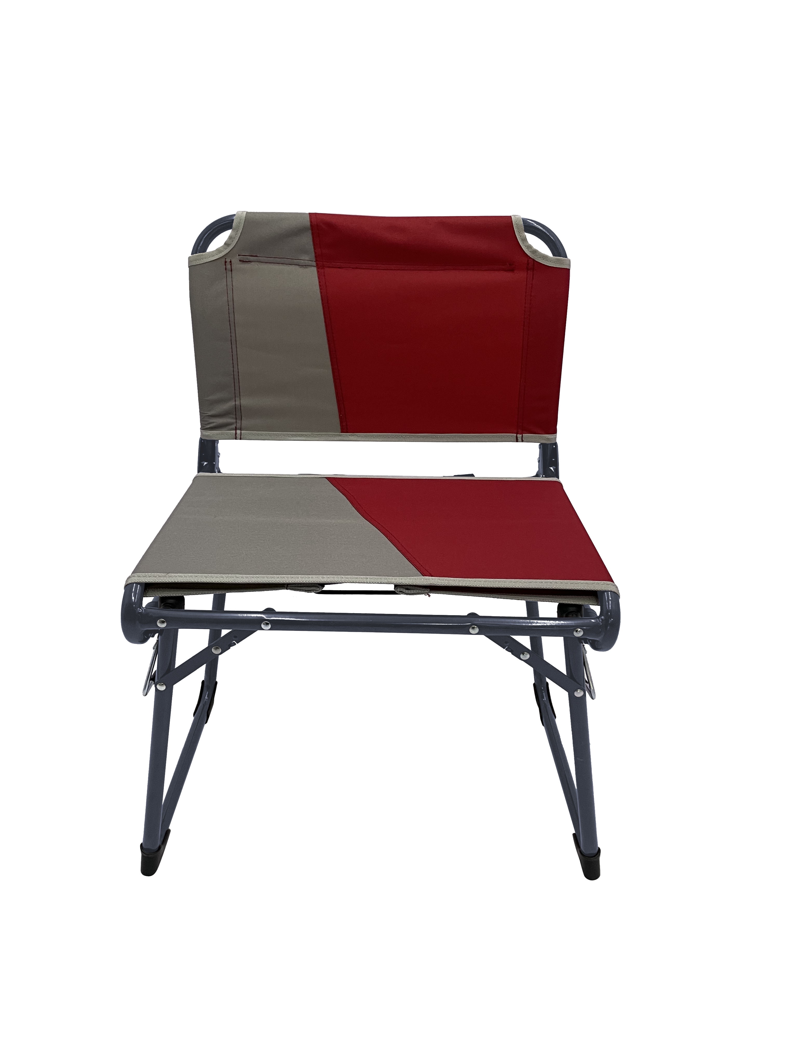 Ozark Trail Anywhere Stadium Seat, Red and Grey, Adult