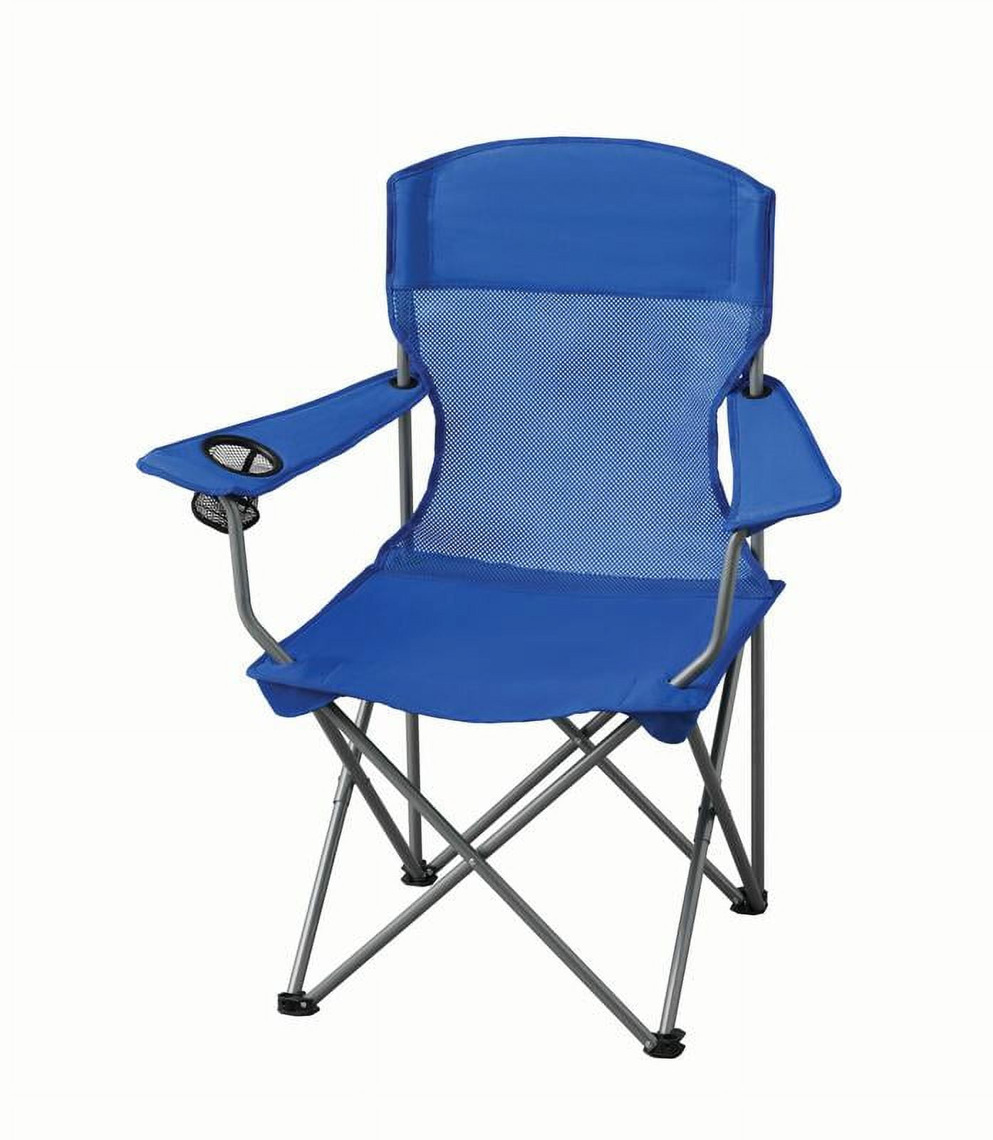 Ozark Trail Basic Mesh Chair, Blue, Adult, 32.28in x 20.28in x 37.60in