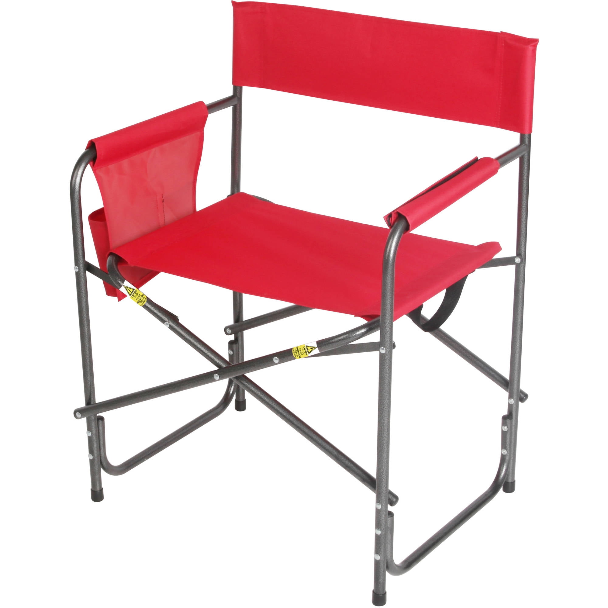 Ozark Trail Red Director's Chair with Side Pocket and Carry Bag