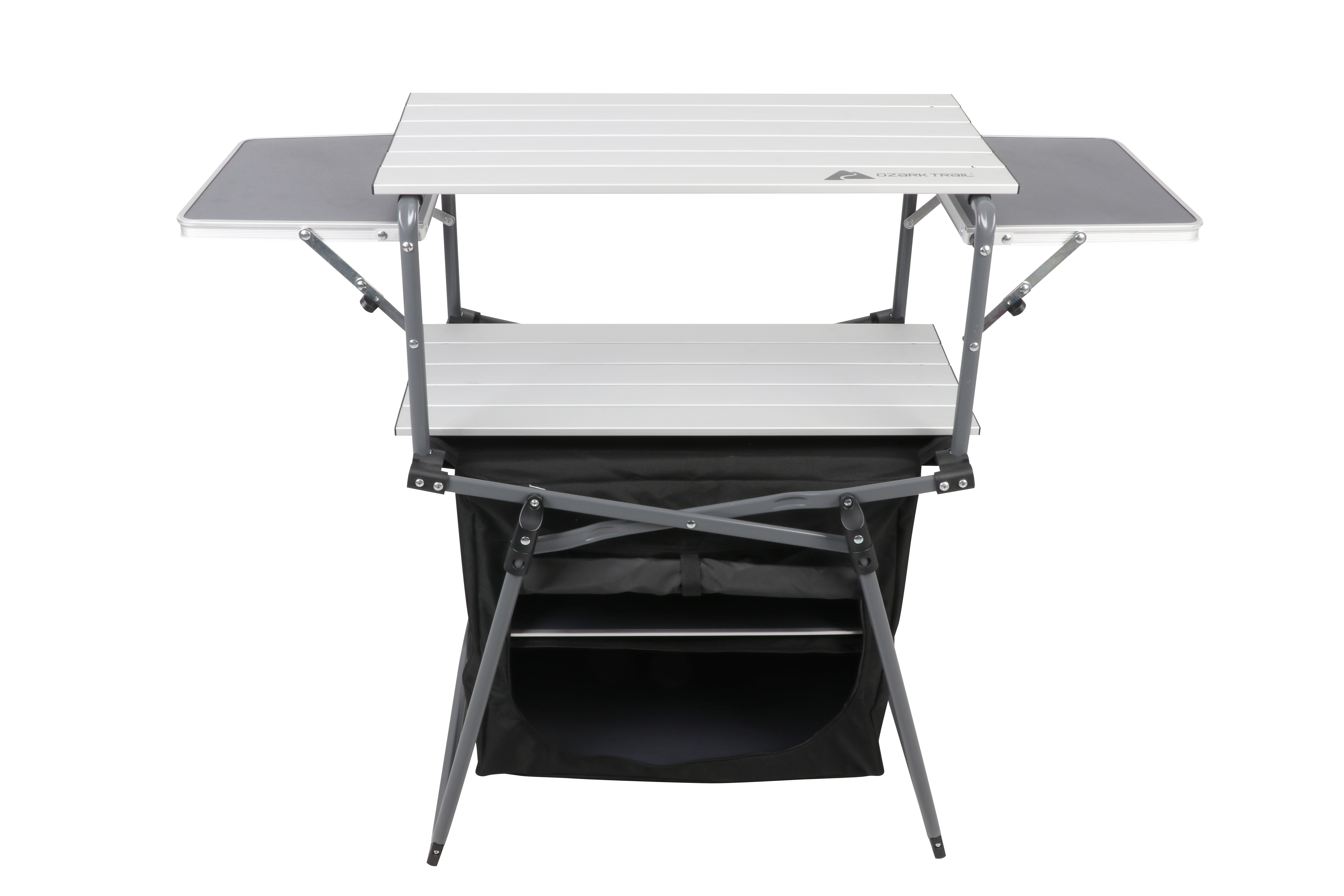 Ozark Trail Camping Kitchen Table, Silver