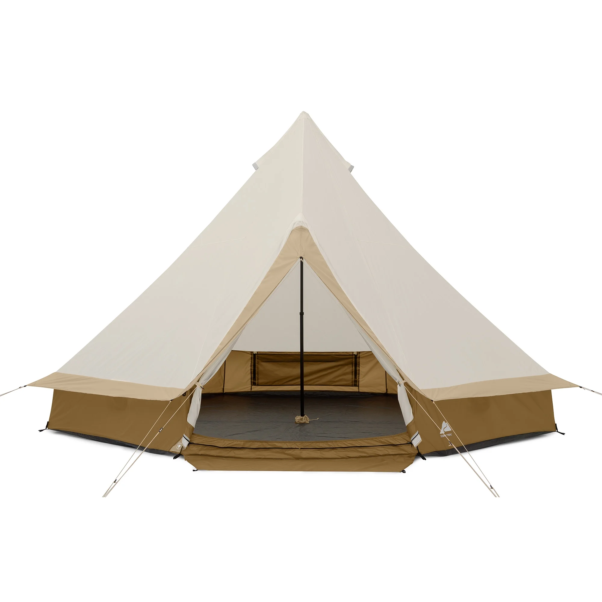 Ozark Trail 15' x 15' 8-Person Bell Tent with String Lights, 22.57 lbs