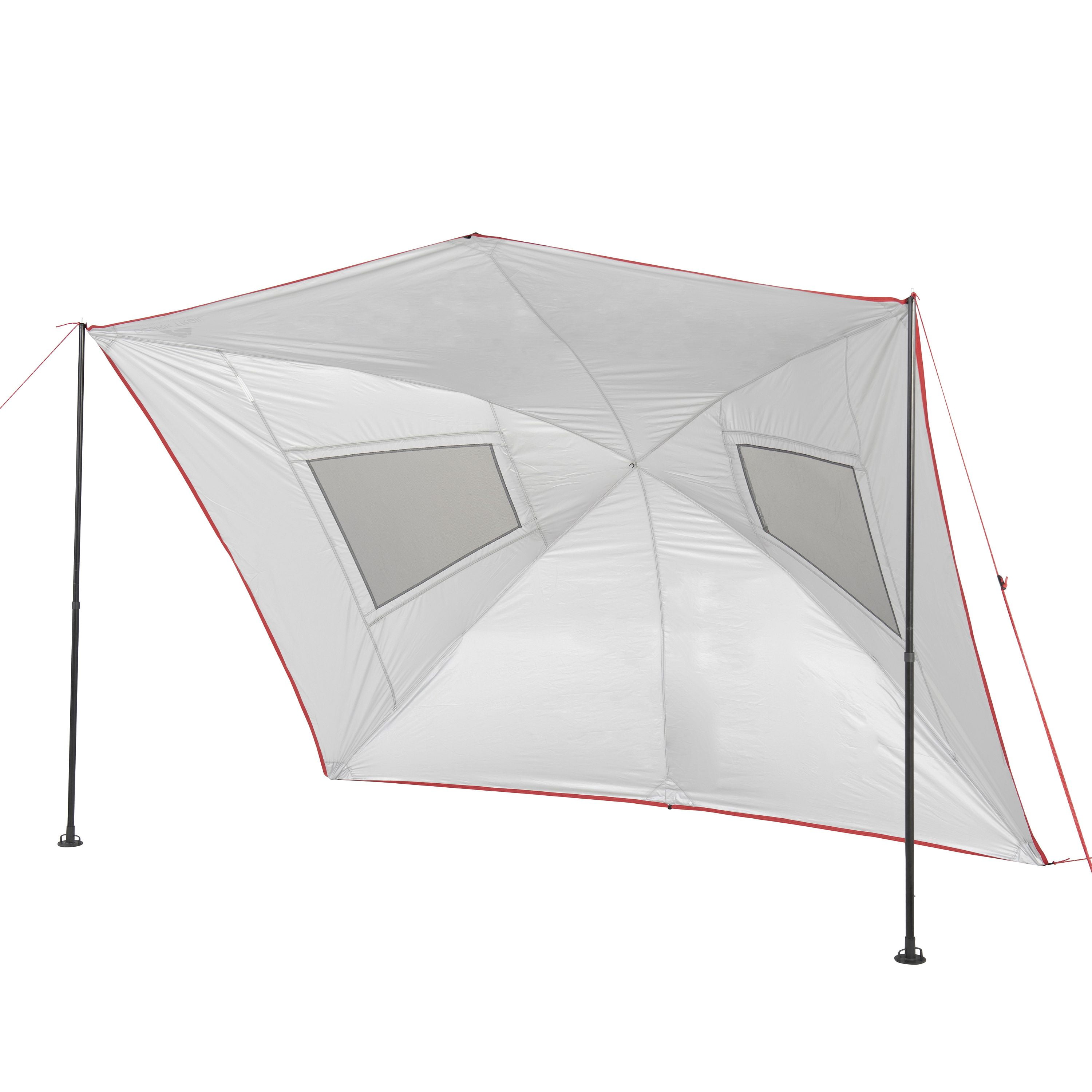 Ozark Trail 9 ft. x 7 ft. Gray Multi-Purpose Sunshade Beach Tent, with UV Protection