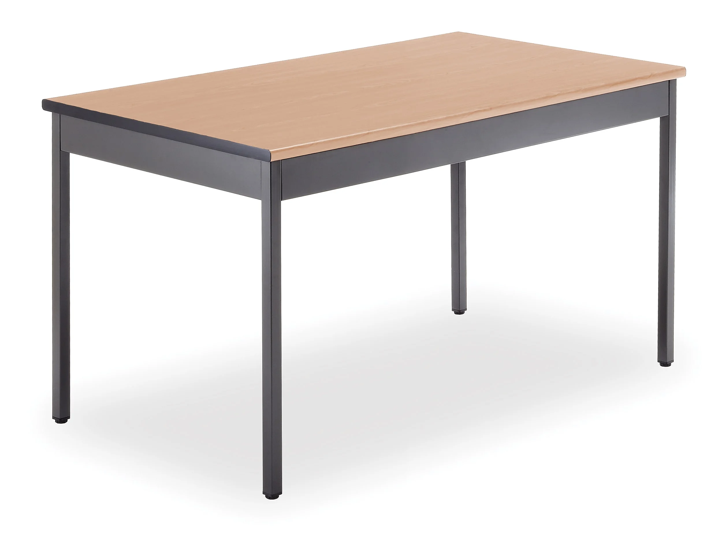 OFM Adapt Series Rectangle Student Table - 25-33? Height Adjustable Desk with Casters, Blue (RECT-LLC)