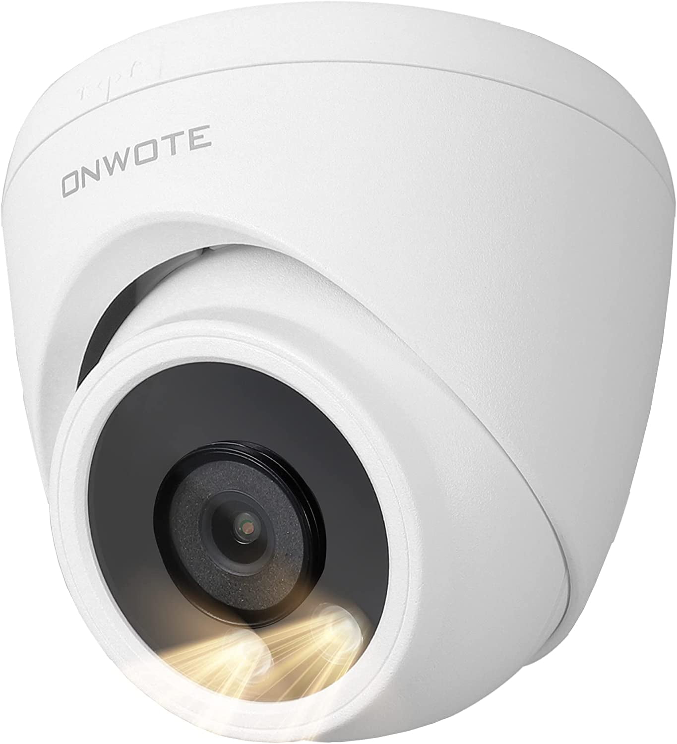 ONWOTE 6MP PoE IP Camera, Smart AI Human Vehicle Detection Activate Bright Spotlights, 122° Wide Viewing Angle, Indoor/Outdoor, 100ft IR, Add on Camera