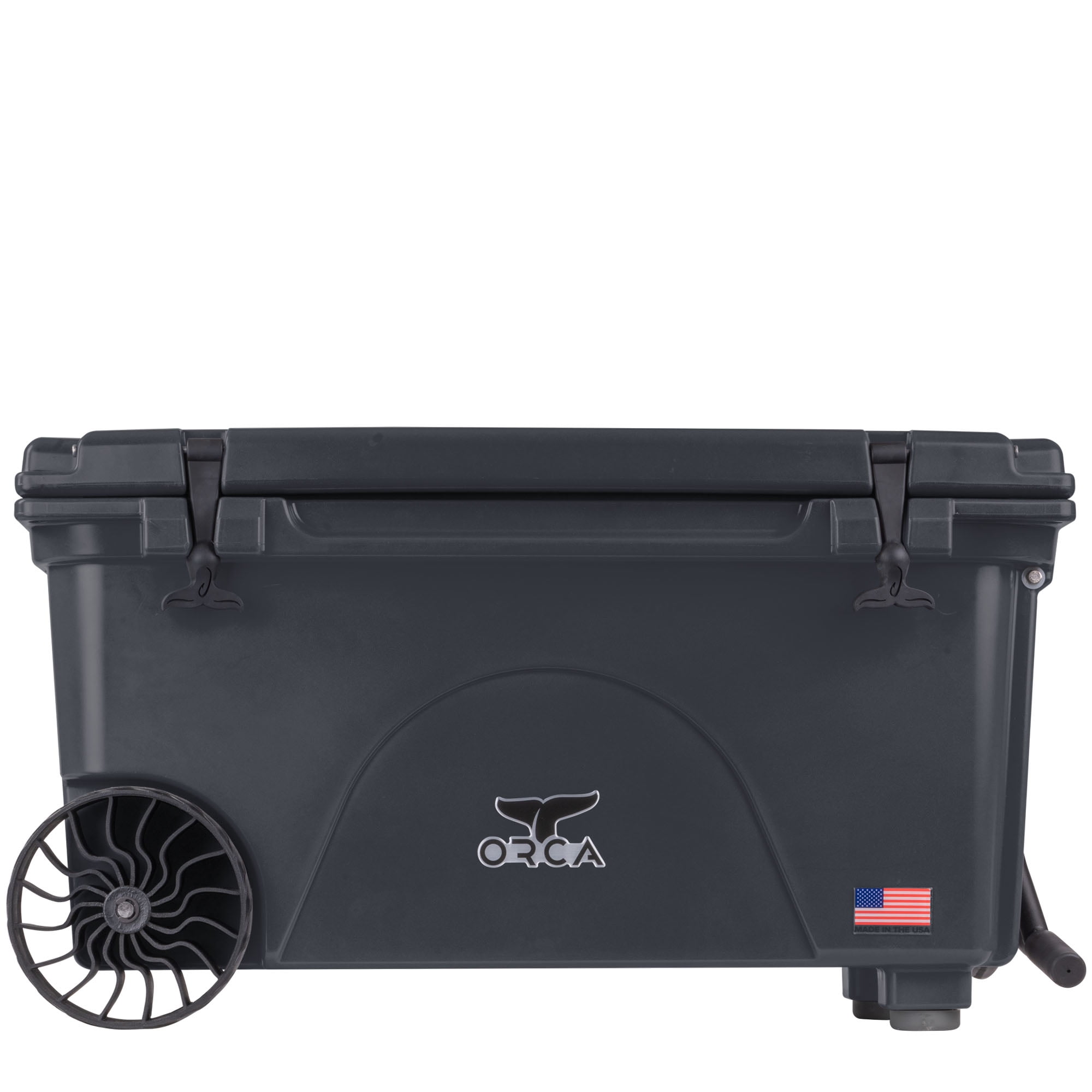 ORCA 65 Quart Wheeled Hard Cooler Insulated Ice Chest, Charcoal Gray