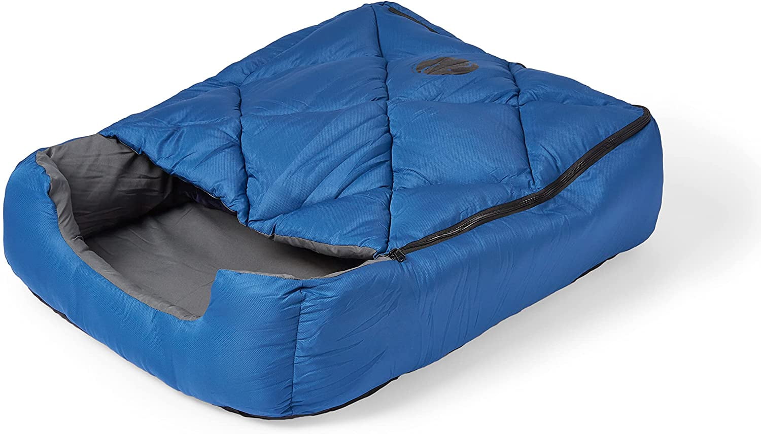 OmniCore Designs Pet Sleeping Bag (SM/Blue) with Zippered Cover for Travel, Camping, Backpacking, Hiking | Good for Small and Large Pets | Use as Pet Beds, Pet Mats or Pet Blanket