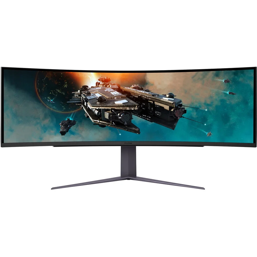 Open Box LG 49GR85DC-B 49" Curved Ultragear DQHD 1ms 240Hz Monitor with VESA DisplayHDR 1000, Black