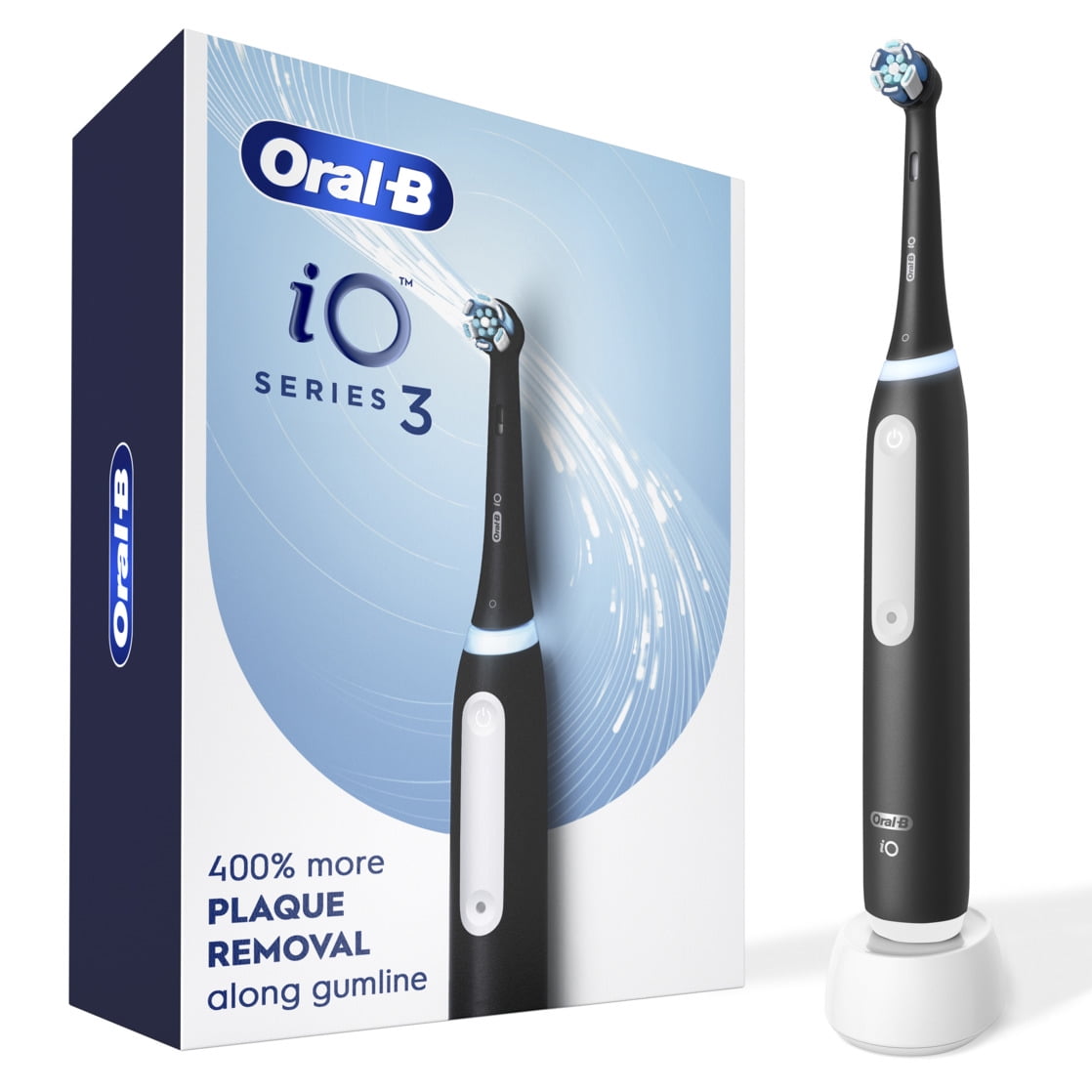 Oral-B iO3 Electric Toothbrush (1) with (1) Ultimate Clean Brush Head and (1) Charger
