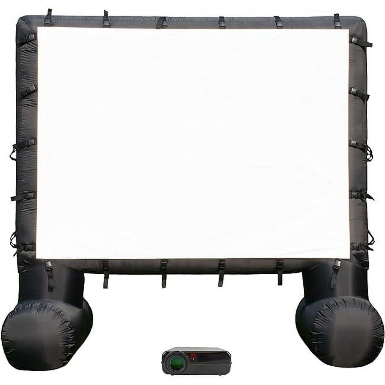 Outdoor Theater Kit with 72 inch Inflatable Screen and Weather-Resistant Outdoor Projector