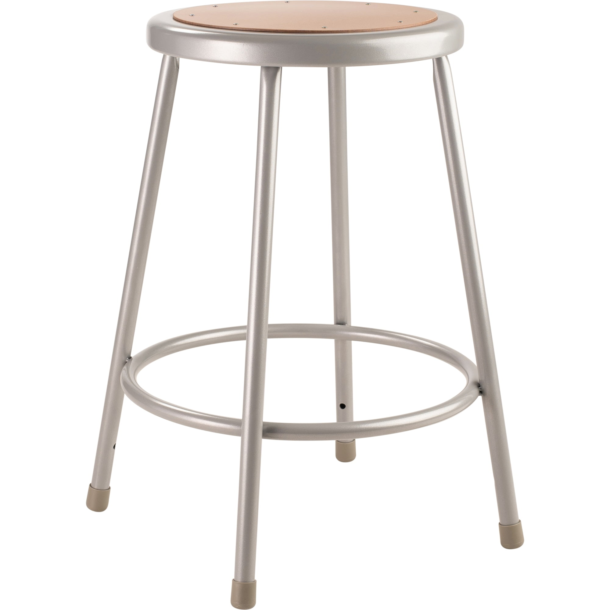 (Pack of 2) NPS 24" Heavy Duty Steel Stool, Grey