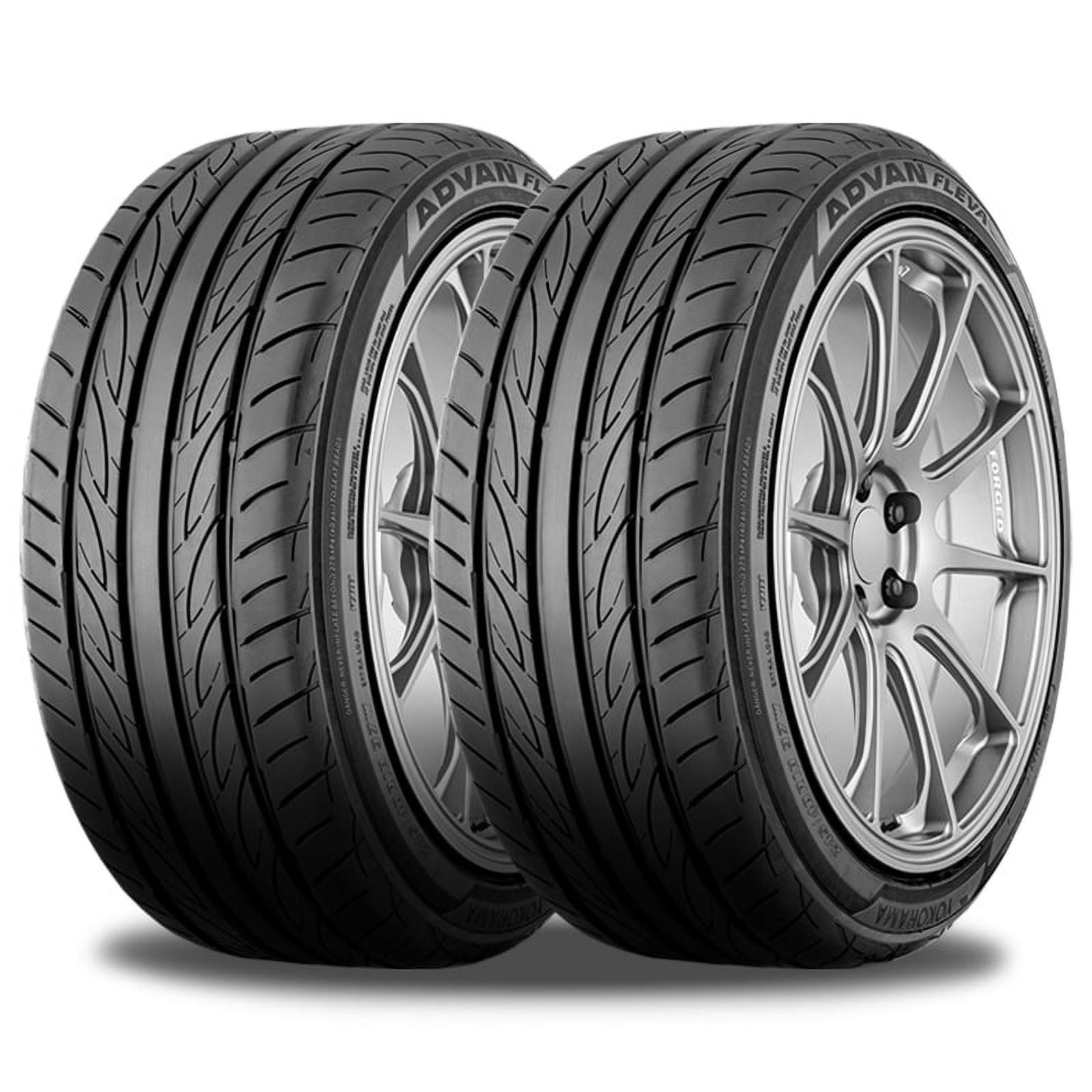 Pair of 2 x Yokohama Advan Fleva V701 205/55R16 91W Ultra High Performance (UHP) Tires 110170138 / 205/55/16 / 2055516 Fits: 2012-13 Honda Civic EX-L, 2014-15 Honda Civic EX