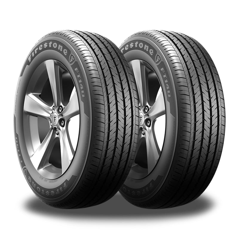 Pair of 2 Firestone FT140 205/55R16 91H All Season Traction Grand Touring Tires FS006518 / 205/55/16 / 2055516 Fits: 2012-13 Honda Civic EX-L, 2014-15 Honda Civic EX