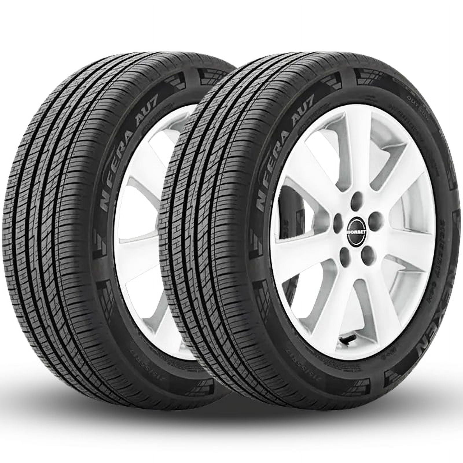 Pair of 2 Nexen N'Fera AU7 215/55ZR17 94W All Season UHP High Performance 50K MILE Tires 14401NXK / 215/55/17 / 2155517 Fits: 2011-15 Chevrolet Cruze Eco, 2012-14 Toyota Camry Hybrid XLE