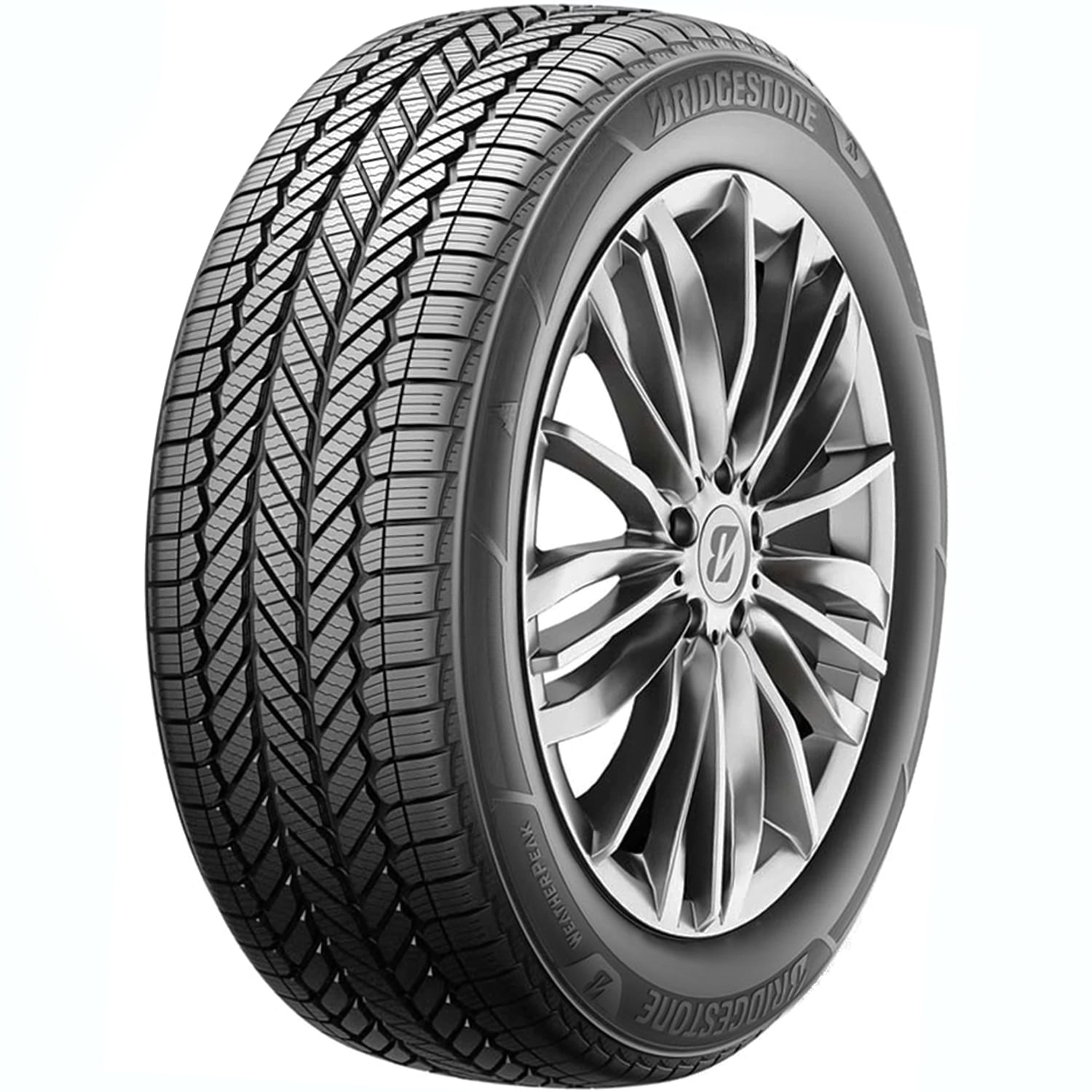 Pair of 2 (TWO) Bridgestone WeatherPeak 235/45R18 94V All Weather Tires Fits: 2010-12 Nissan Altima SR, 2013-14 Honda Accord Sport
