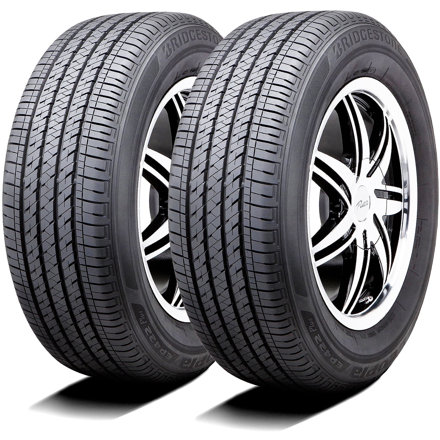 Pair of 2 (TWO) Bridgestone Ecopia EP422 Plus 195/65R15 91S (TO) A/S All Season Tires Fits: 2009-12 Honda Civic Hybrid-L, 2010-11 Toyota Prius Base