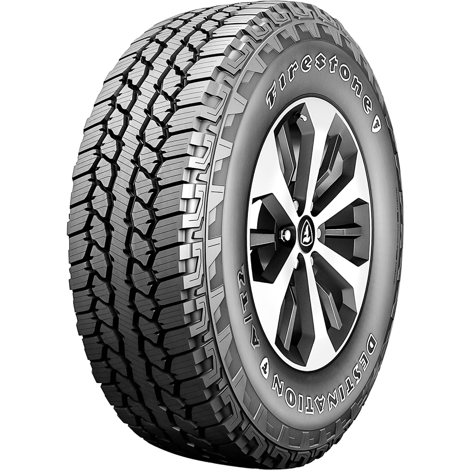 Pair of 2 (TWO) Firestone Destination A/T2 235/65R17 103S AT All Terrain Tires Fits: 2004 Jeep Grand Cherokee Overland, 2011-12 Jeep Liberty Limited
